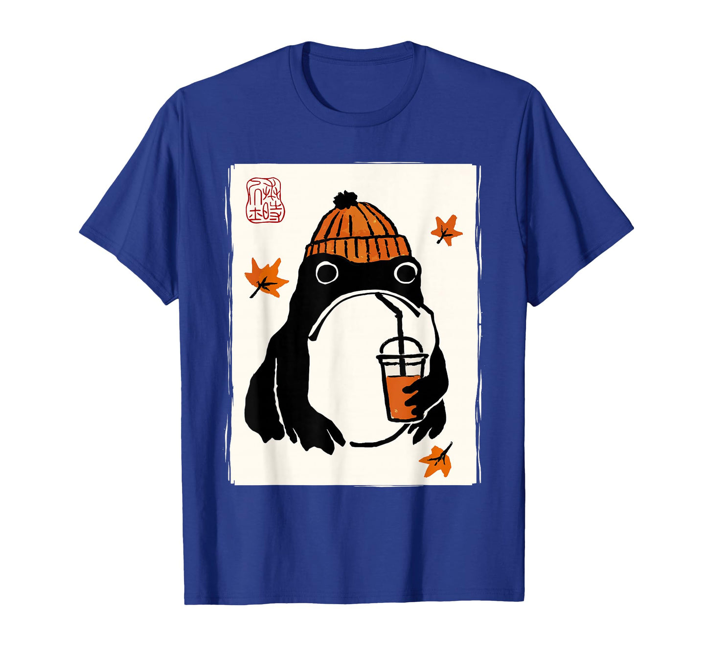 Japanese Frog Pumpkin Spice Fall Autumn Funny Halloween T-Shirt