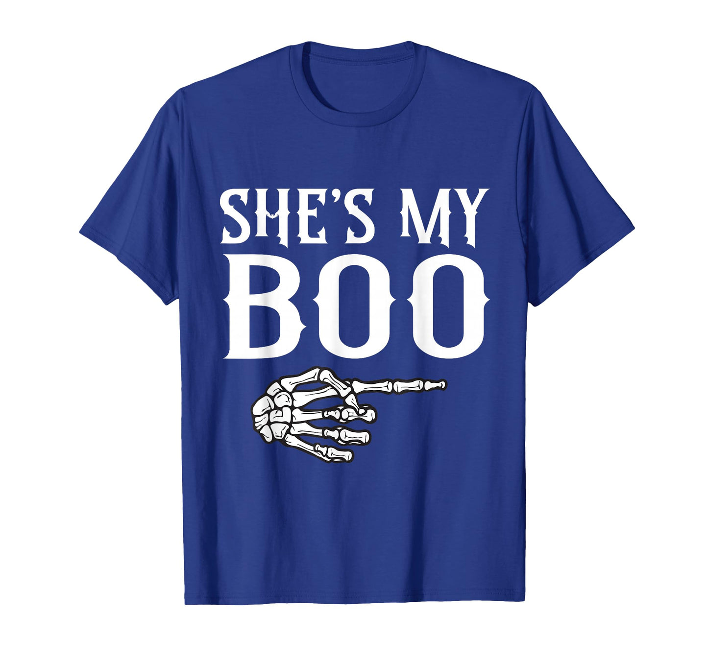 Couples He's My Boo Skeleton Matching Couple Halloween T-Shirt