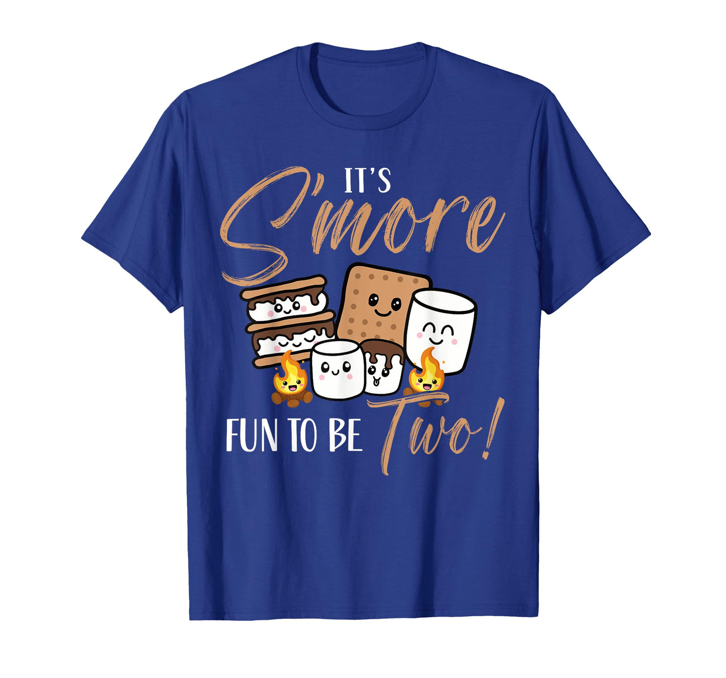 It's S'more Fun To Be Two 2nd Birthday Campfire Marshmallow T-Shirt