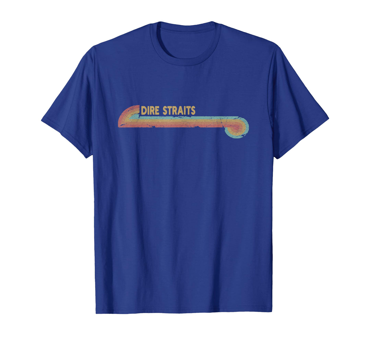 Vintage Retro Line Dire Straits Cassette Stripes Musician T-Shirt