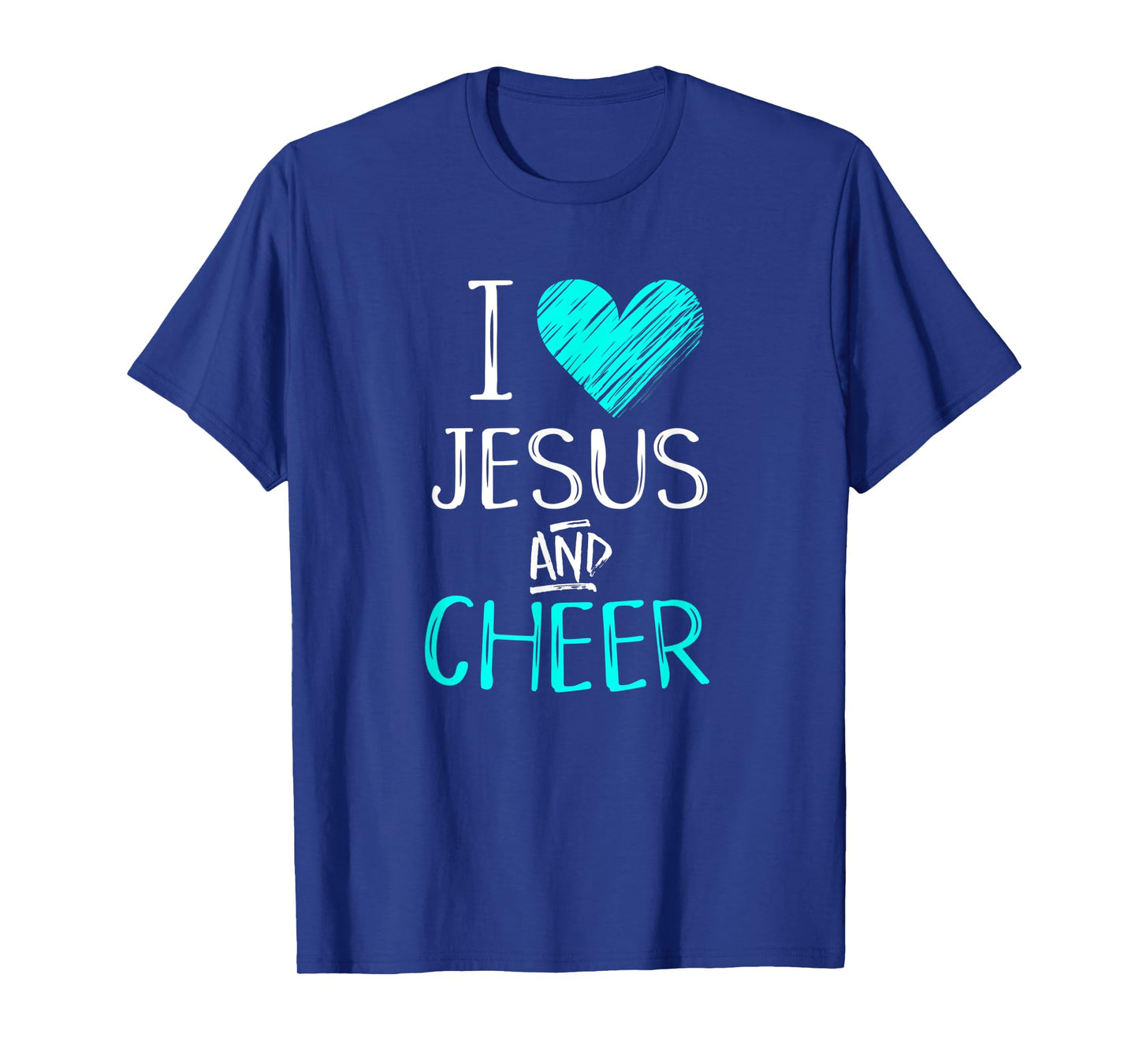 I Love Jesus And Cheer Christian Cheerleading Sport Shirt