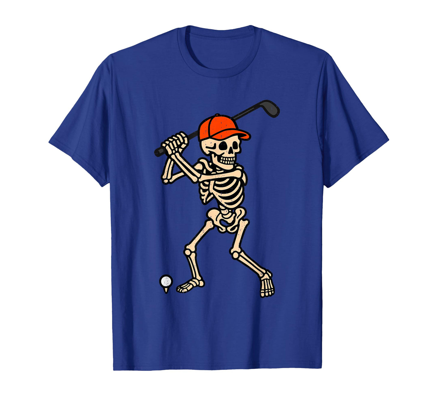 Skeleton Golf Halloween Costume Golfing Spooky Sport Player T-Shirt