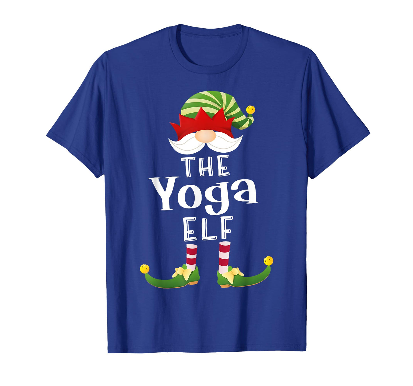 Yoga Elf Group Christmas Funny Pajama Party T-Shirt