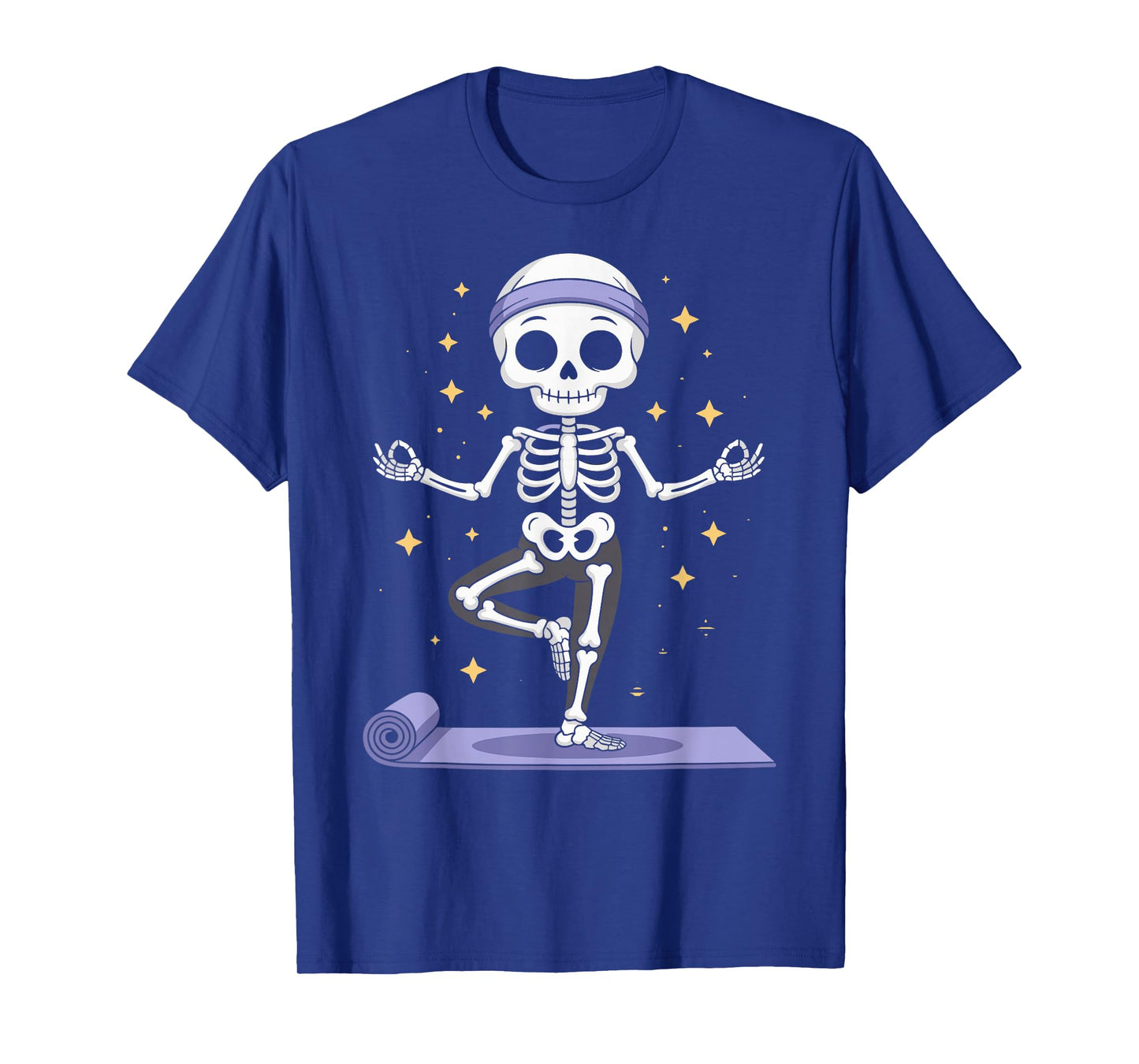 Skeleton Yoga Halloween Meditation T-Shirt