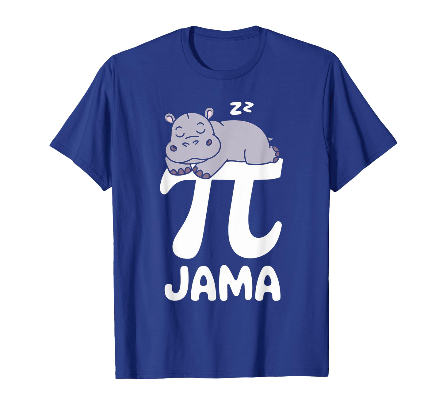 Funny Pajama Pi 3.14 Pi Number Symbol Math Hippopotamus T-Shirt