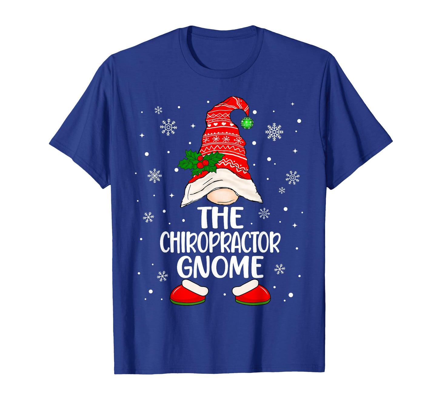 Chiropractor Gnome Funny Chiropractic Christmas Pajama T-Shirt