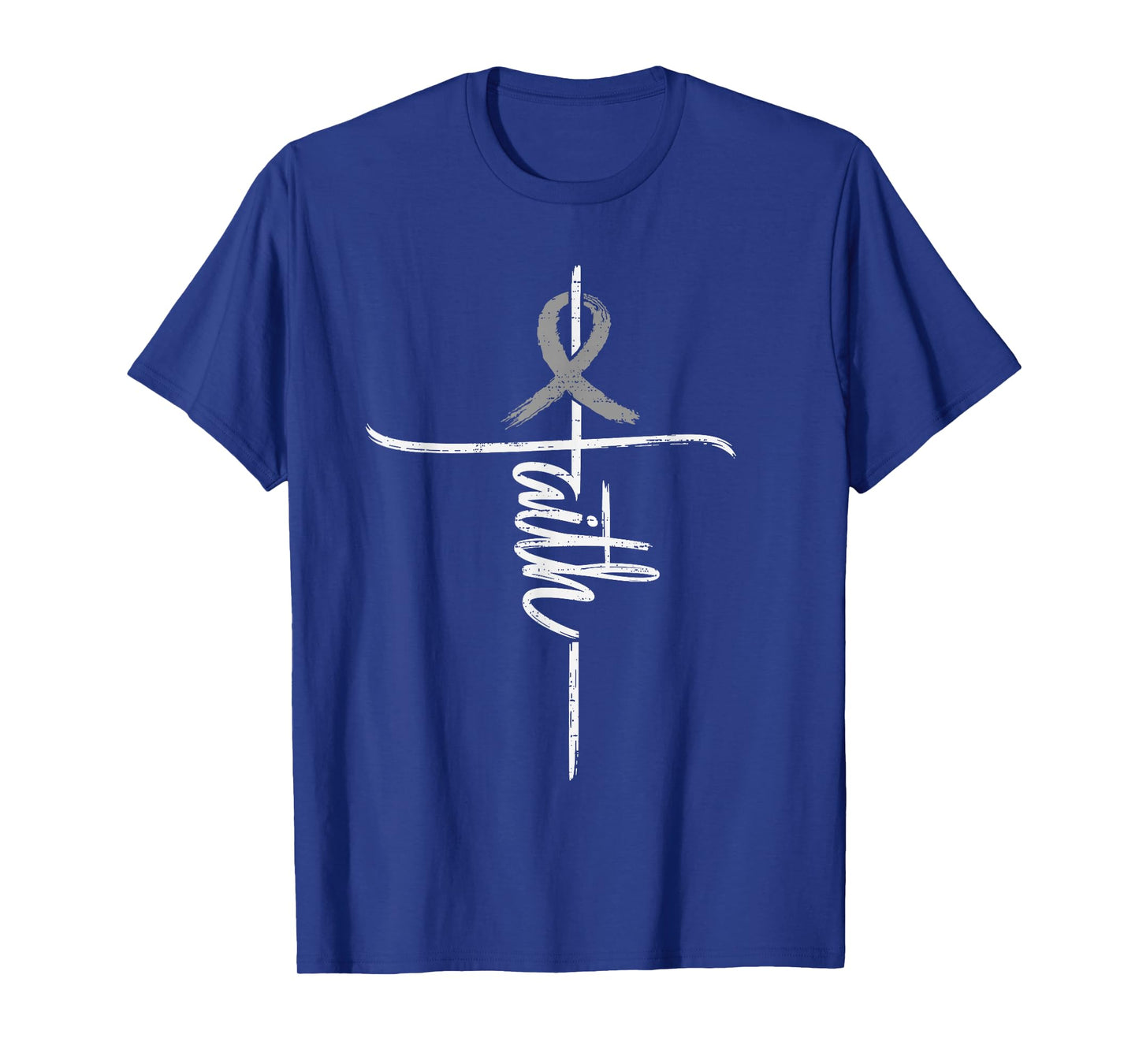 Faith Dyslexia Awareness Christian Ribbon Silver Specialist T-Shirt