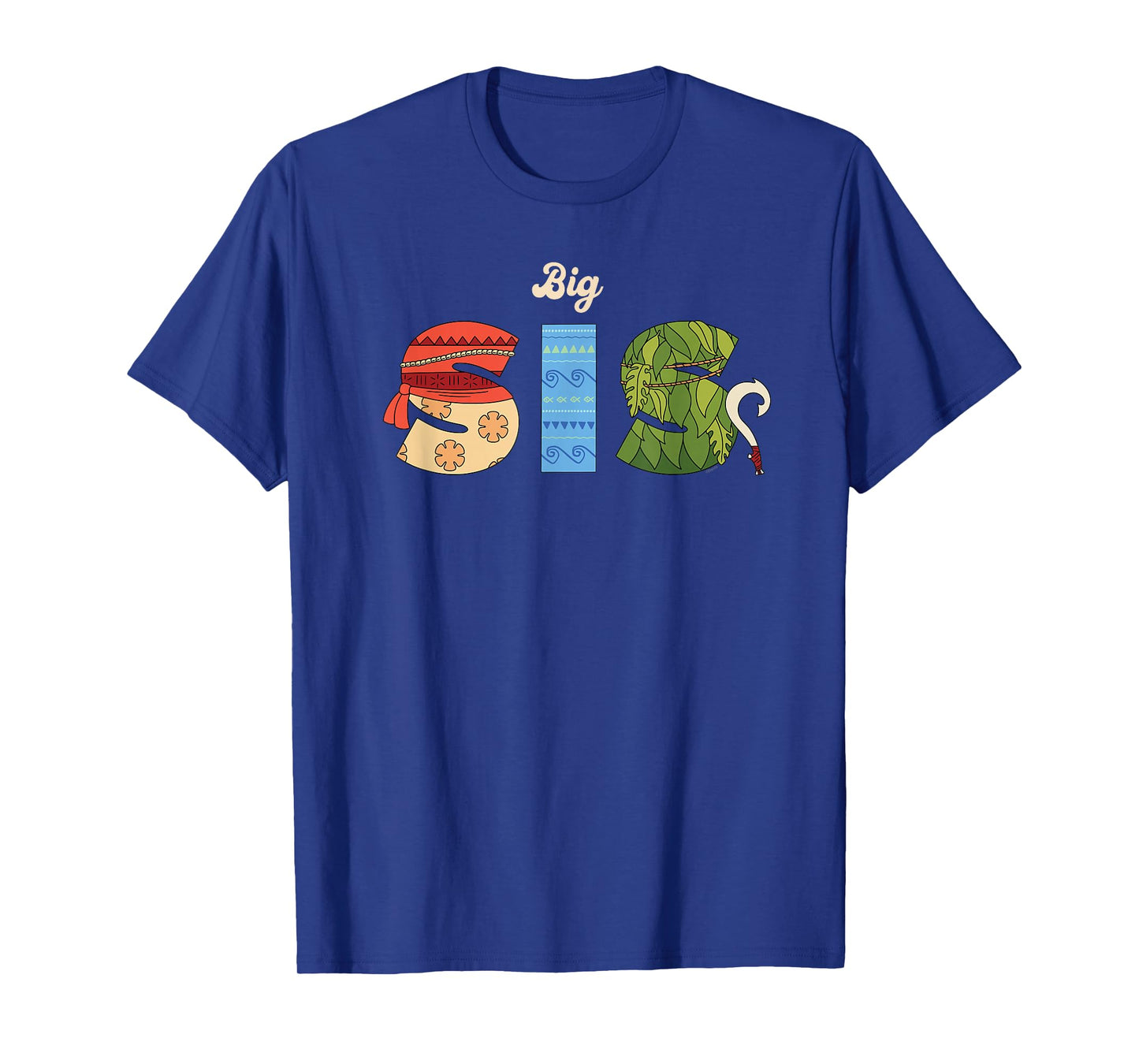 Disney Moana Letters "Big Sis" Family Trip Vacation T-Shirt