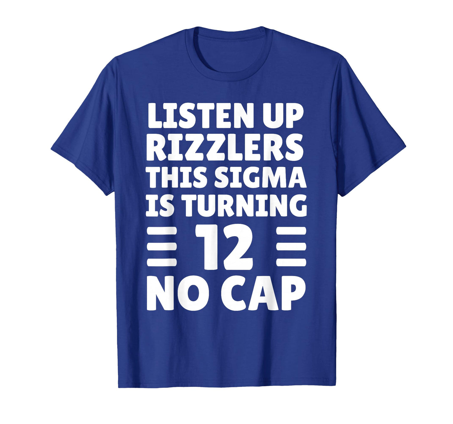 Funny 12 Year Old Birthday Shirt - Rizz, Sigma, Brain Rot T-Shirt