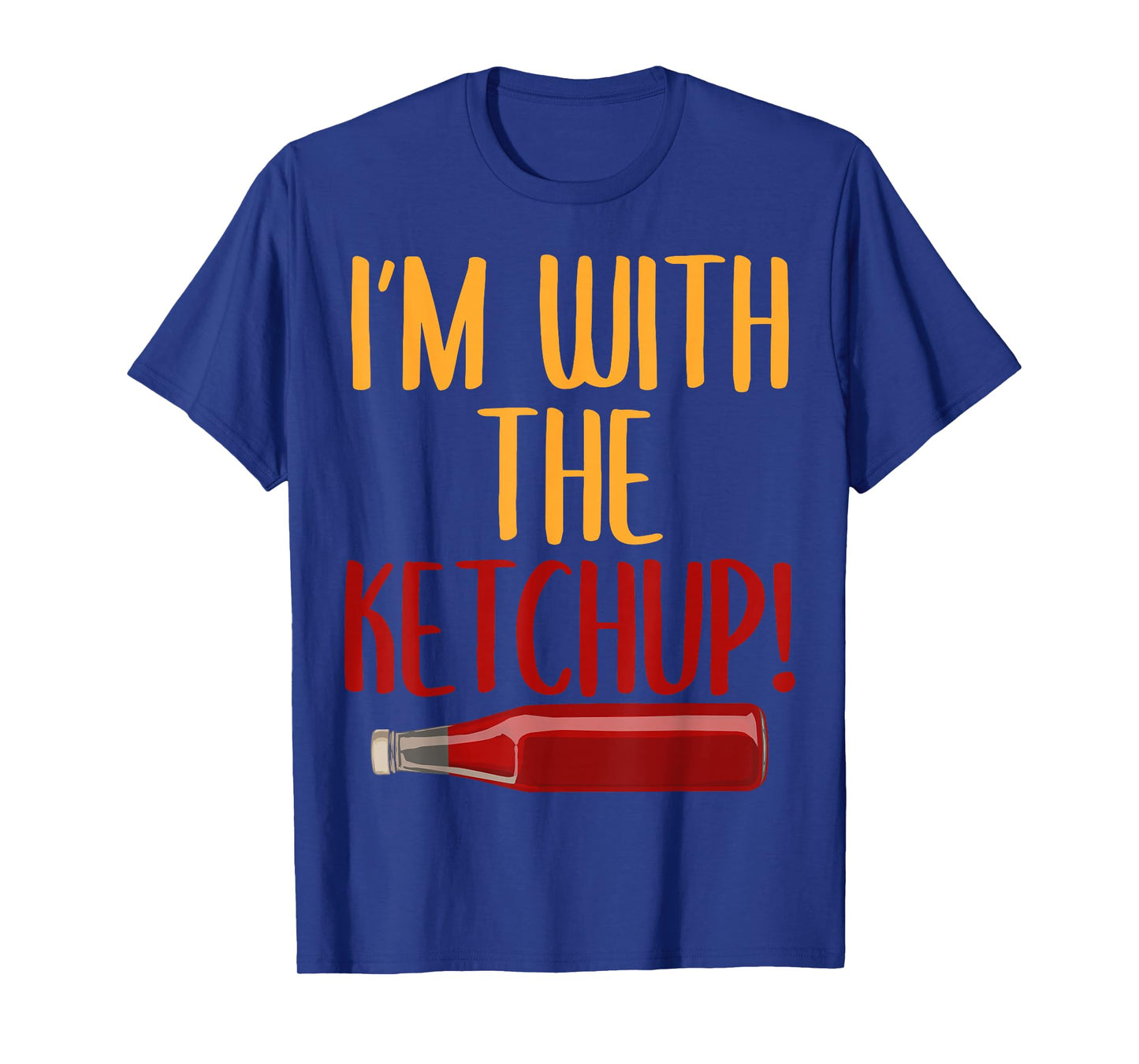 I'm With The Ketchup Mustard Halloween Costumes Couples T-Shirt