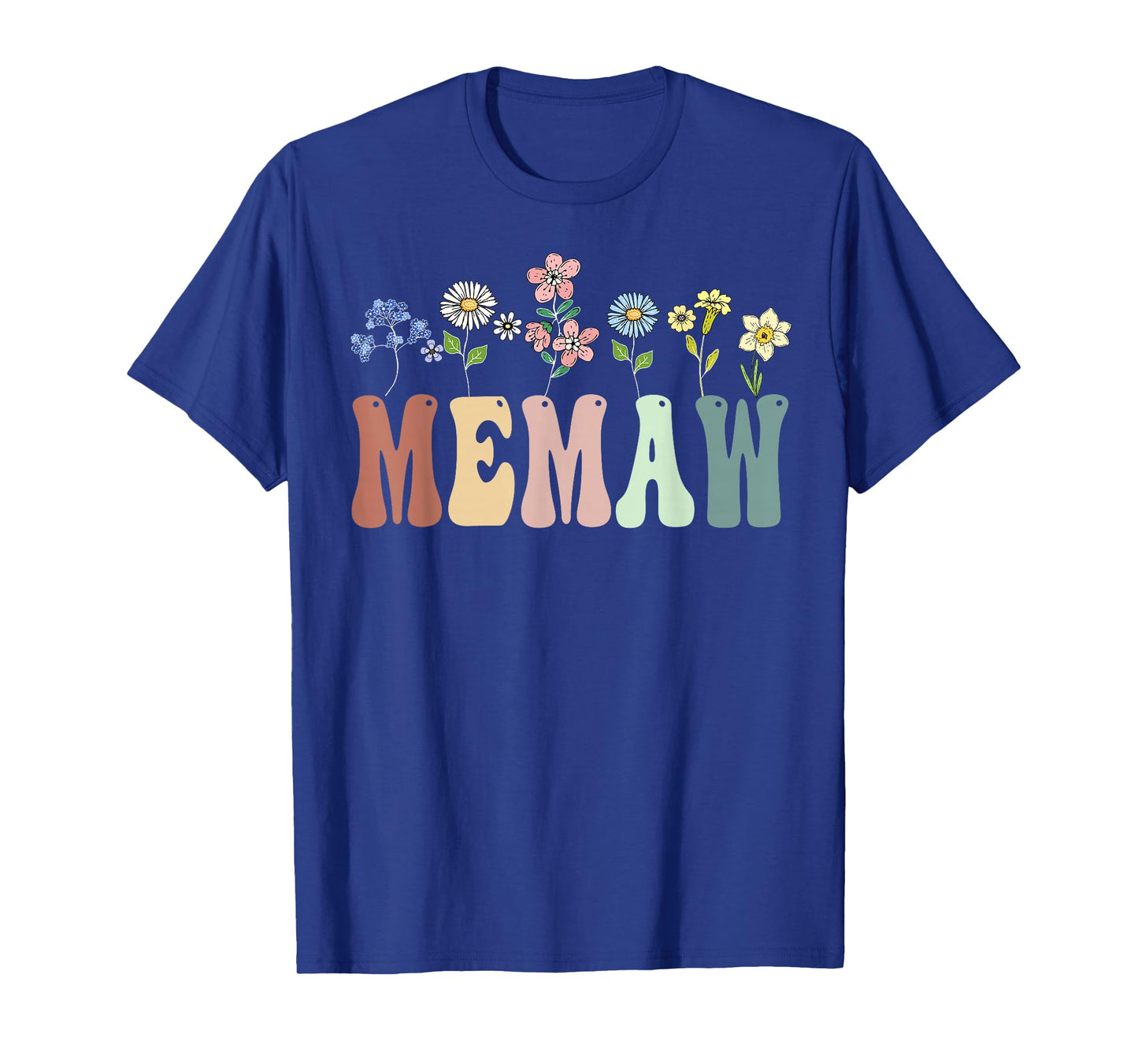 Memaw Gifts Women Wildflower Floral Design Memaw T-Shirt