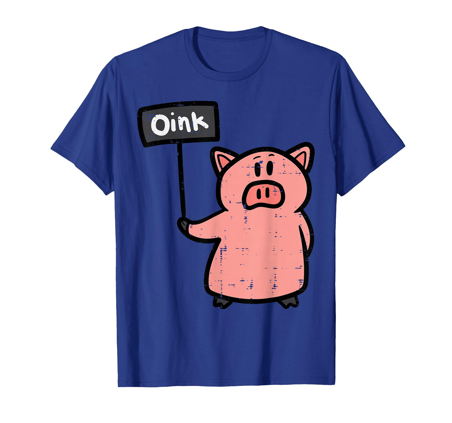 Pig Oink Sign Funny Hog Swine Farm Animal Men Women Kids T-Shirt