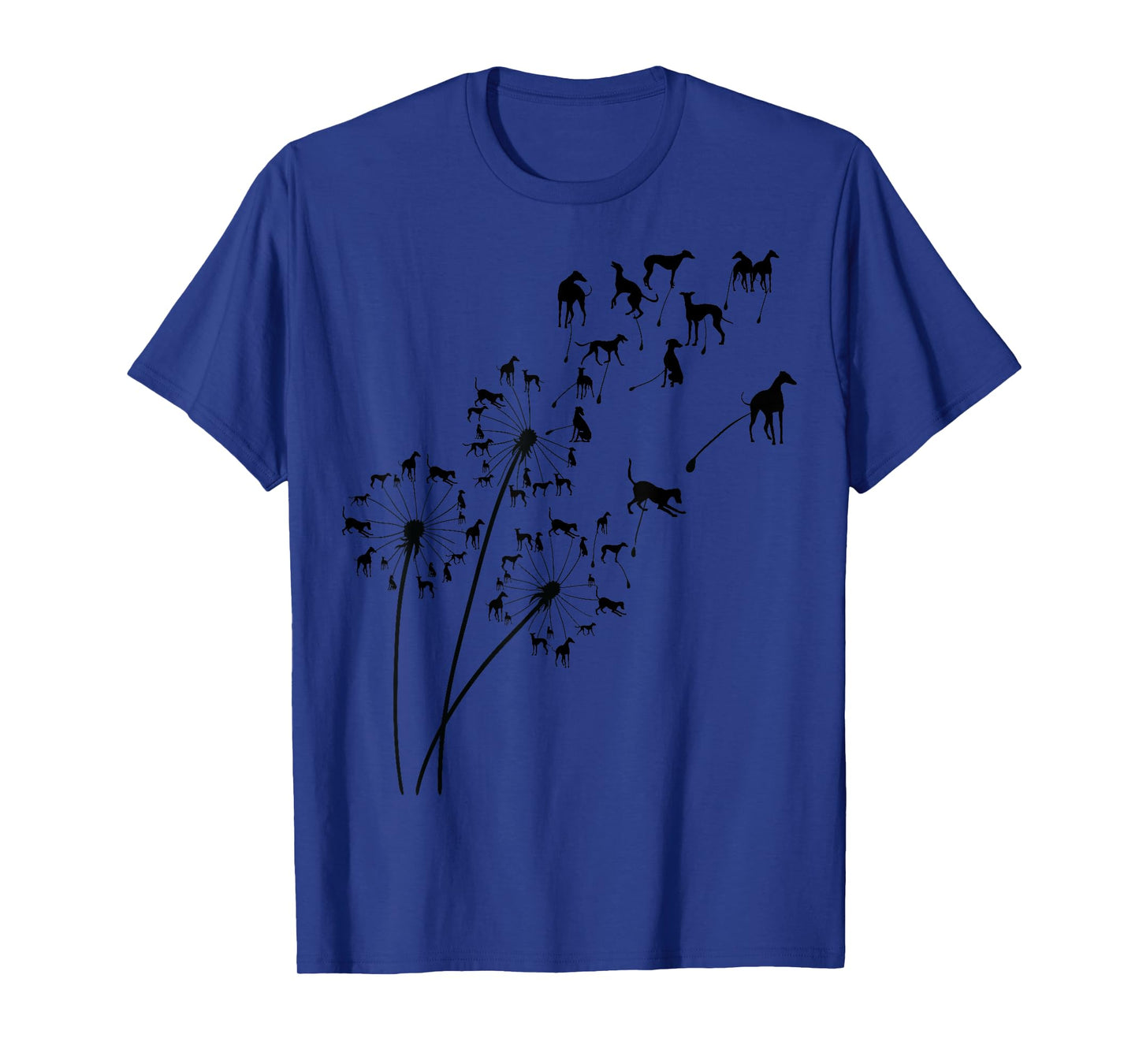 Dandelion Greyhound Flower, Floral Greyhound Tree T-Shirt