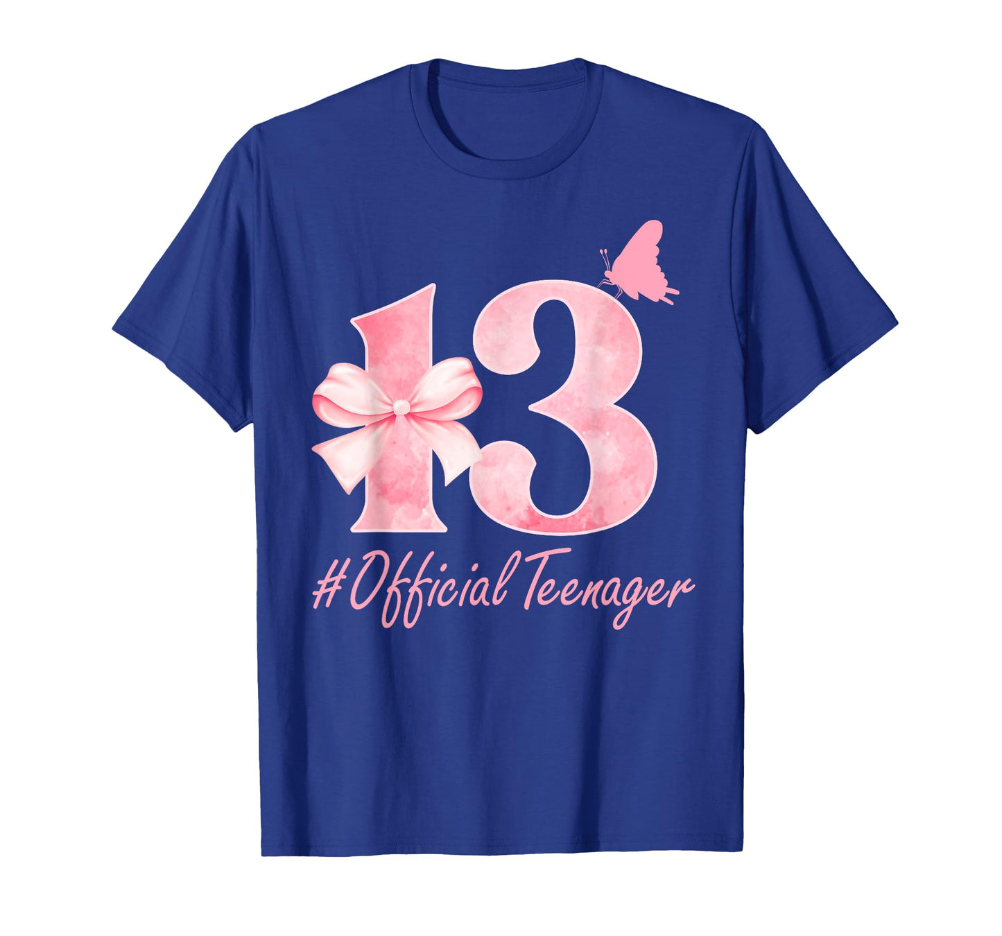 13th Birthday Coquette Bow Pink 13 Year Old Birthday Girl T-Shirt