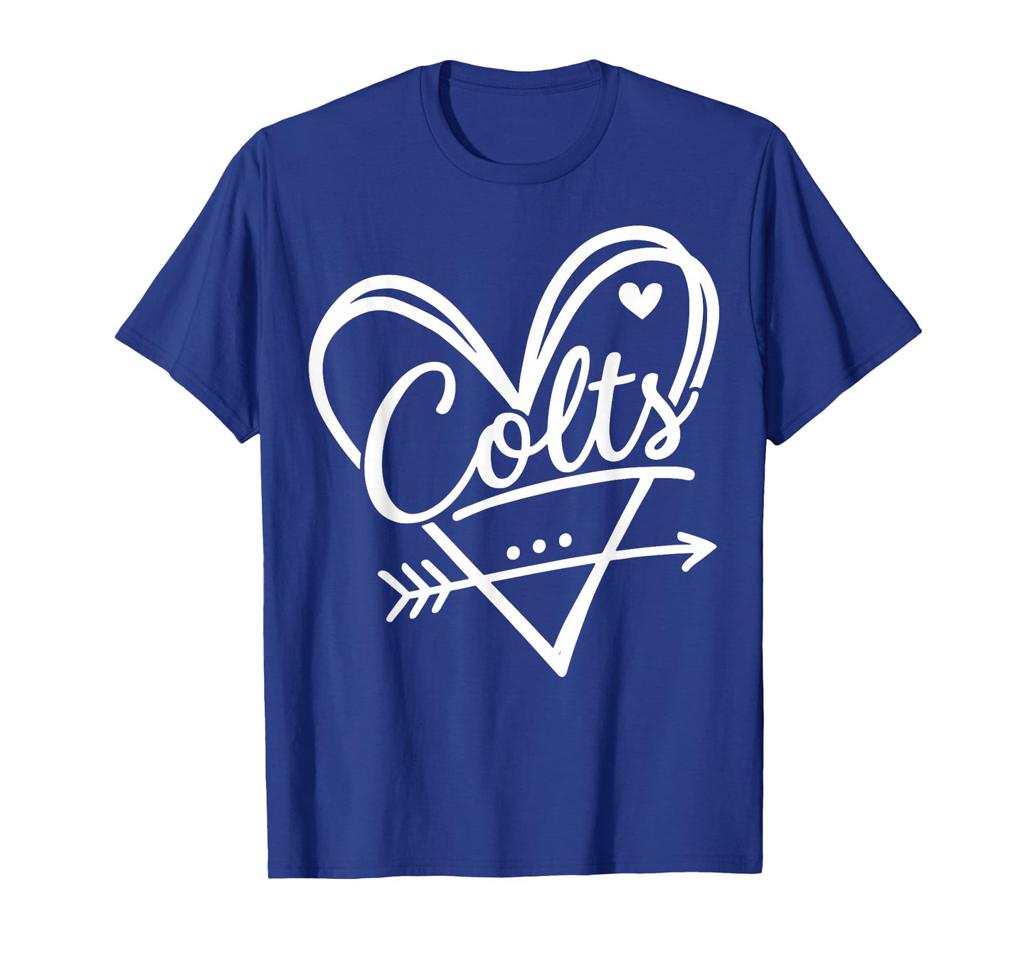 Vintage Colts Heart Lover Gift for Men Women Kid Boy Girl T-Shirt