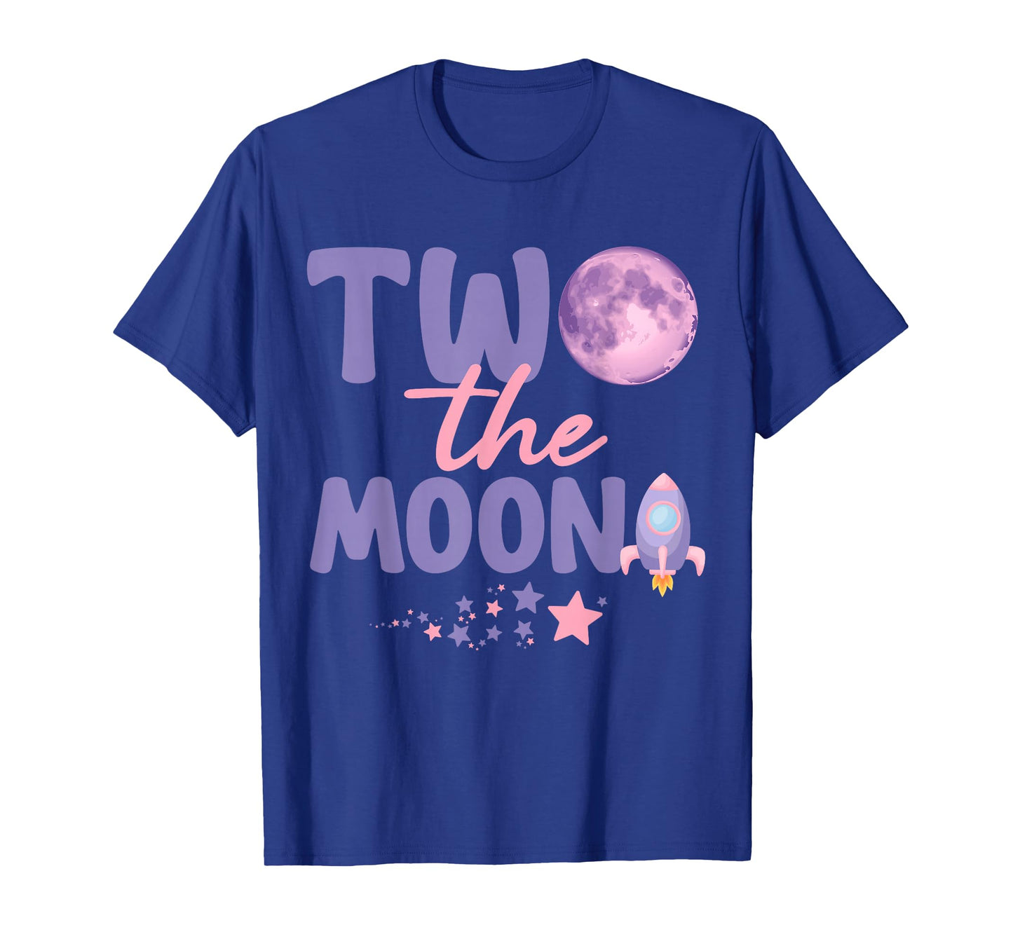 Two The Moon Birthday Outfit Girl 2 Year Old 2nd Birthday T-Shirt