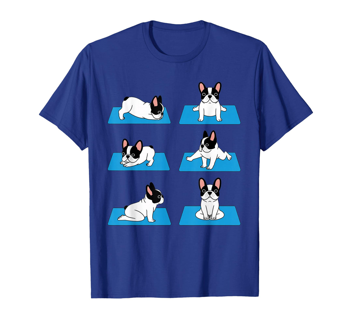 English Bulldog Yoga Puppy Yoga Poses and Meditation T-Shirt