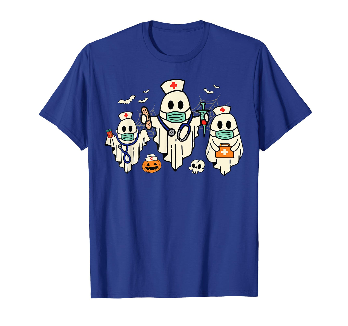 Halloween Nurse Nursing Funny Health Worker RN Ghost Nurse T-Shirt