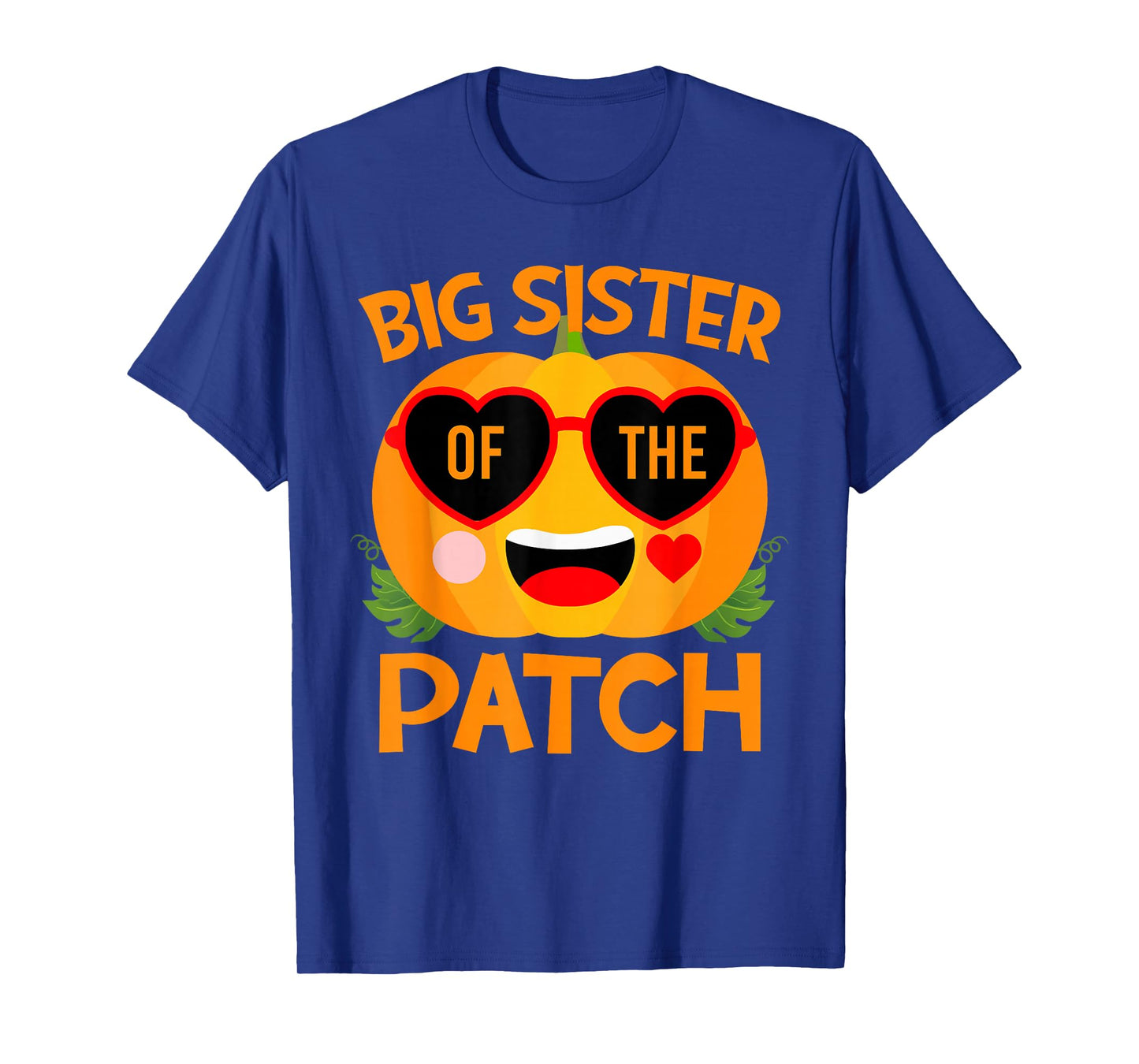 Pumpkin Big Sister of The Patch Halloween Family Matching T-Shirt