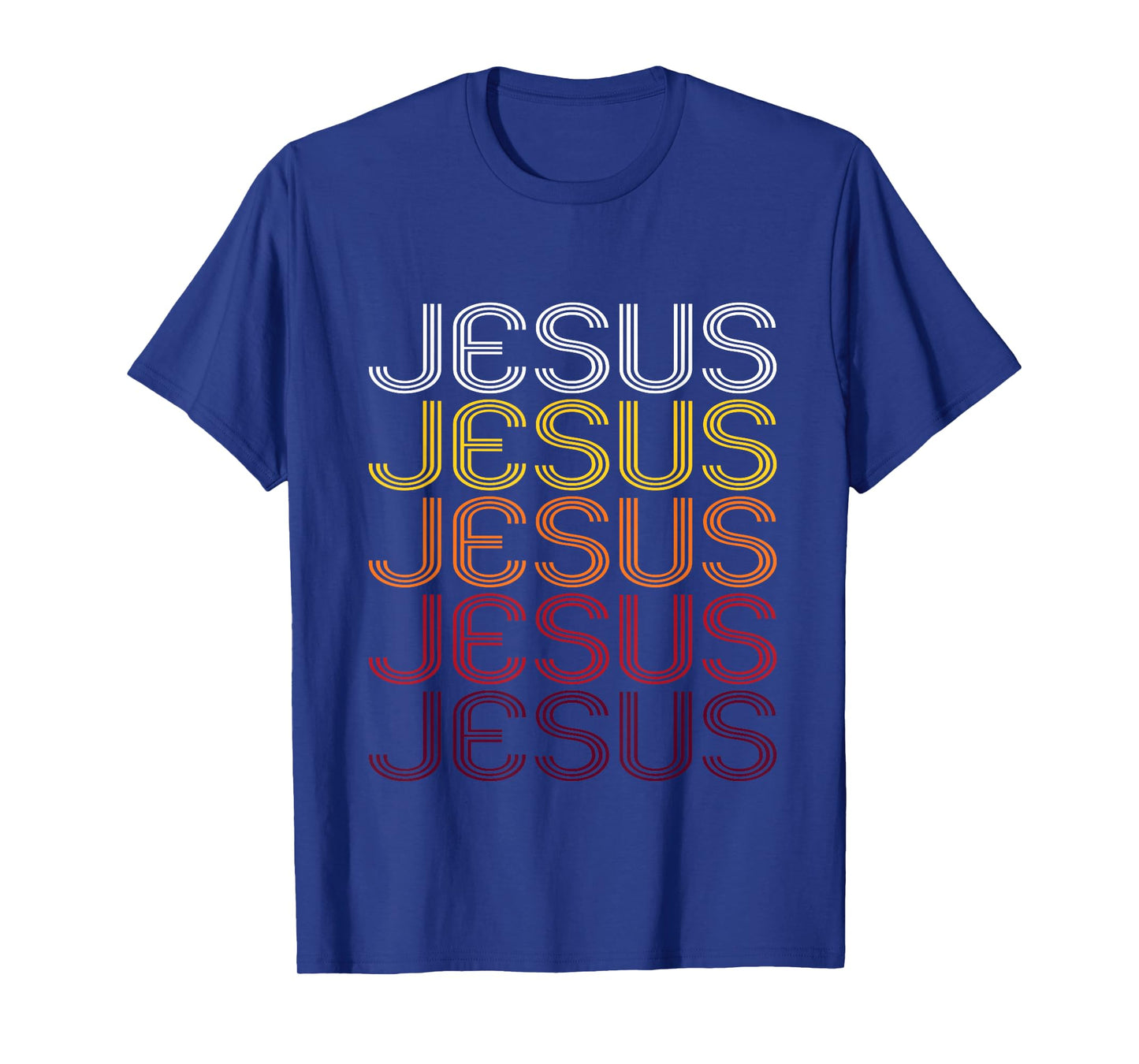 Jesus Retro Wordmark Pattern - Vintage Style T-shirt
