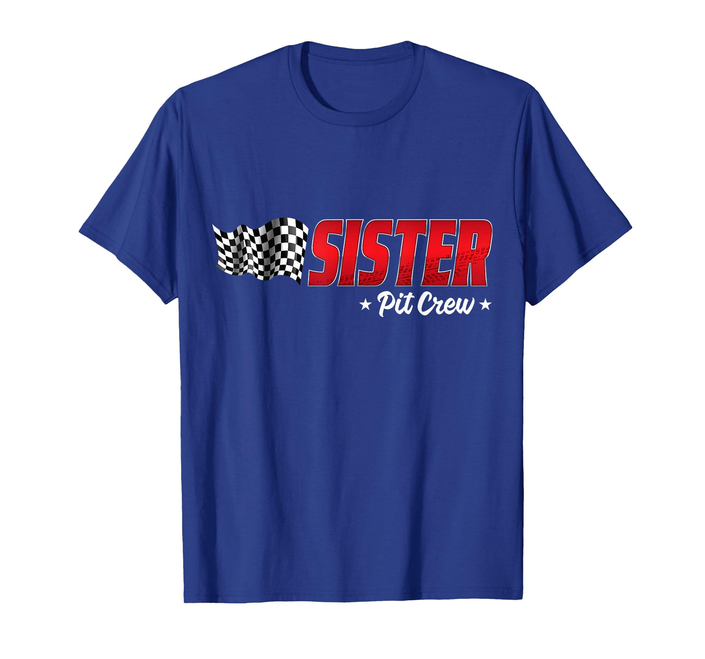 Sister Pit Crew Race Car Birthday Family Racing Girls T-Shirt