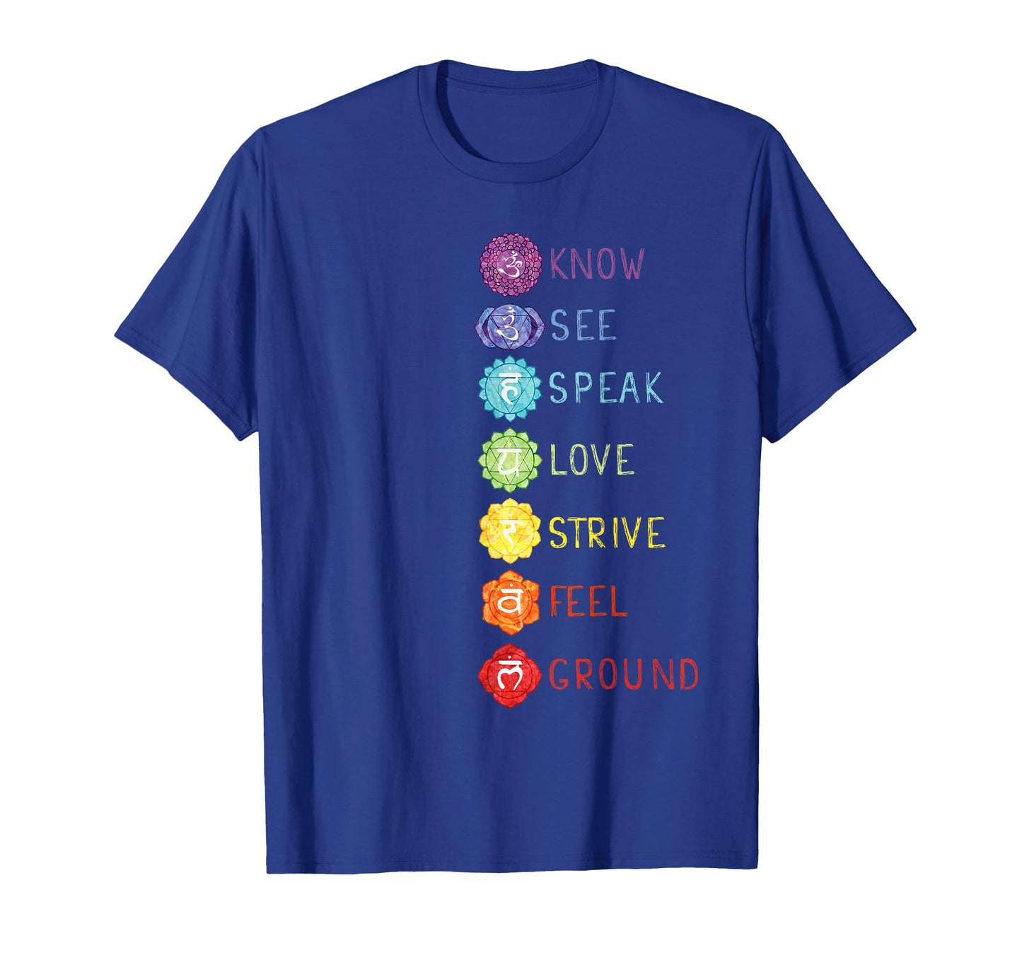 7 Seven Chakras Yoga T Shirt T-Shirt