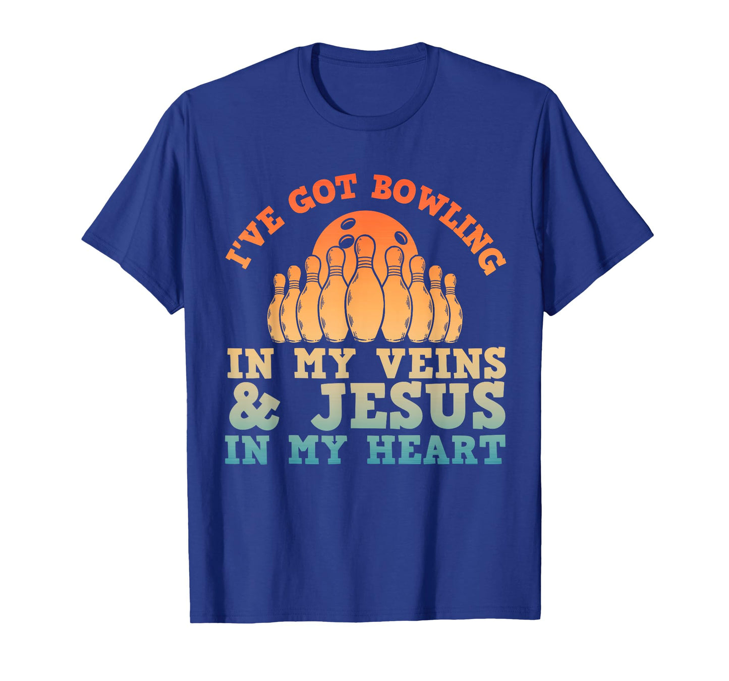 Best Bowling Design For Men Women Jesus Christian Bowling T-Shirt
