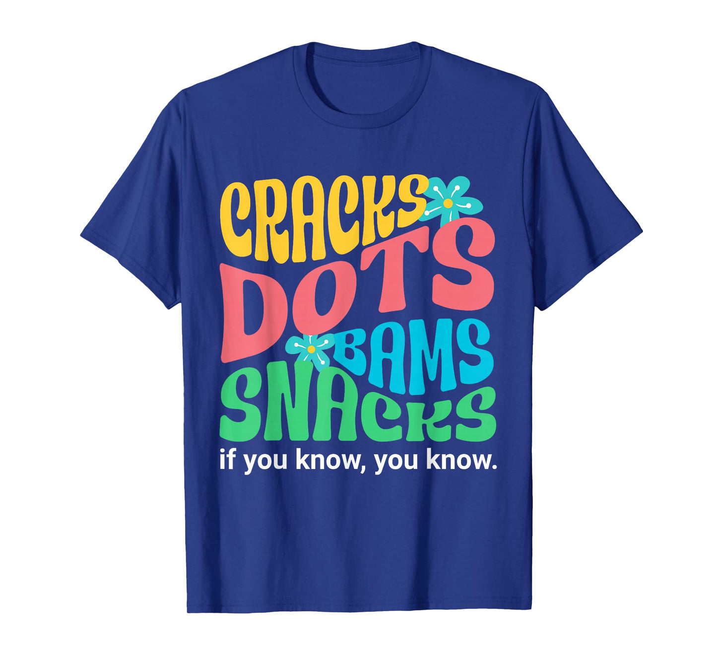 Retro Mahjong Cracks Dots Bams Snacks, Women Groovy Floral T-Shirt