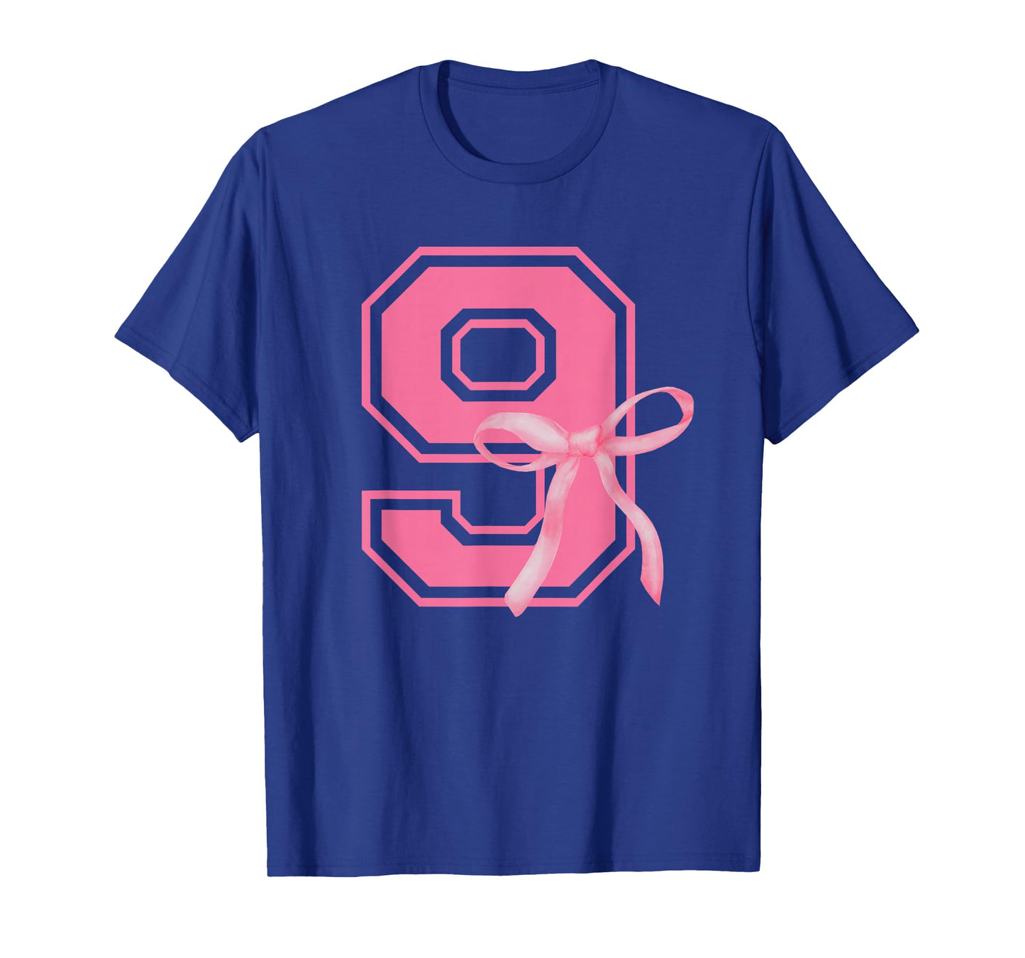 Birthday Party Coquette Bow 9 Year Old 9th Birthday Girl T-Shirt