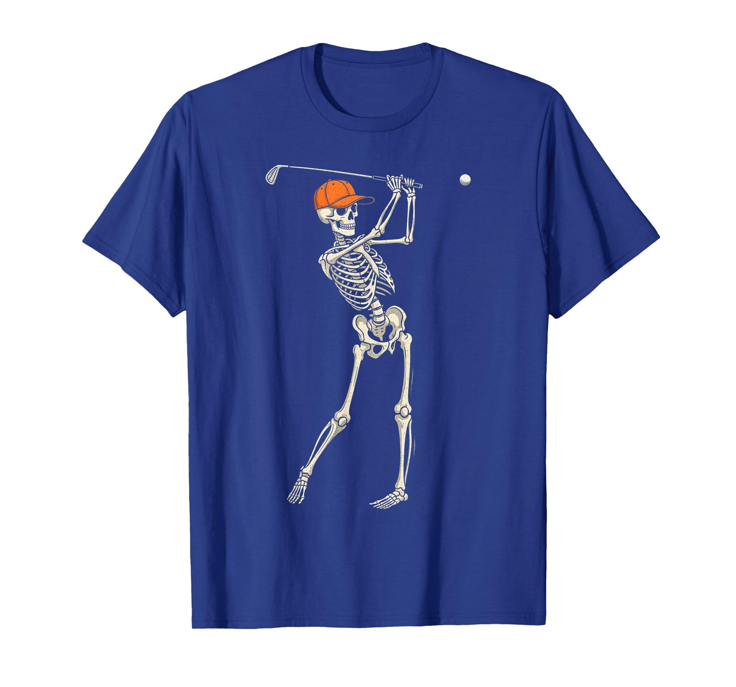 Skeleton Golf Halloween Funny Spooky Skeleton Playing Golf T-Shirt