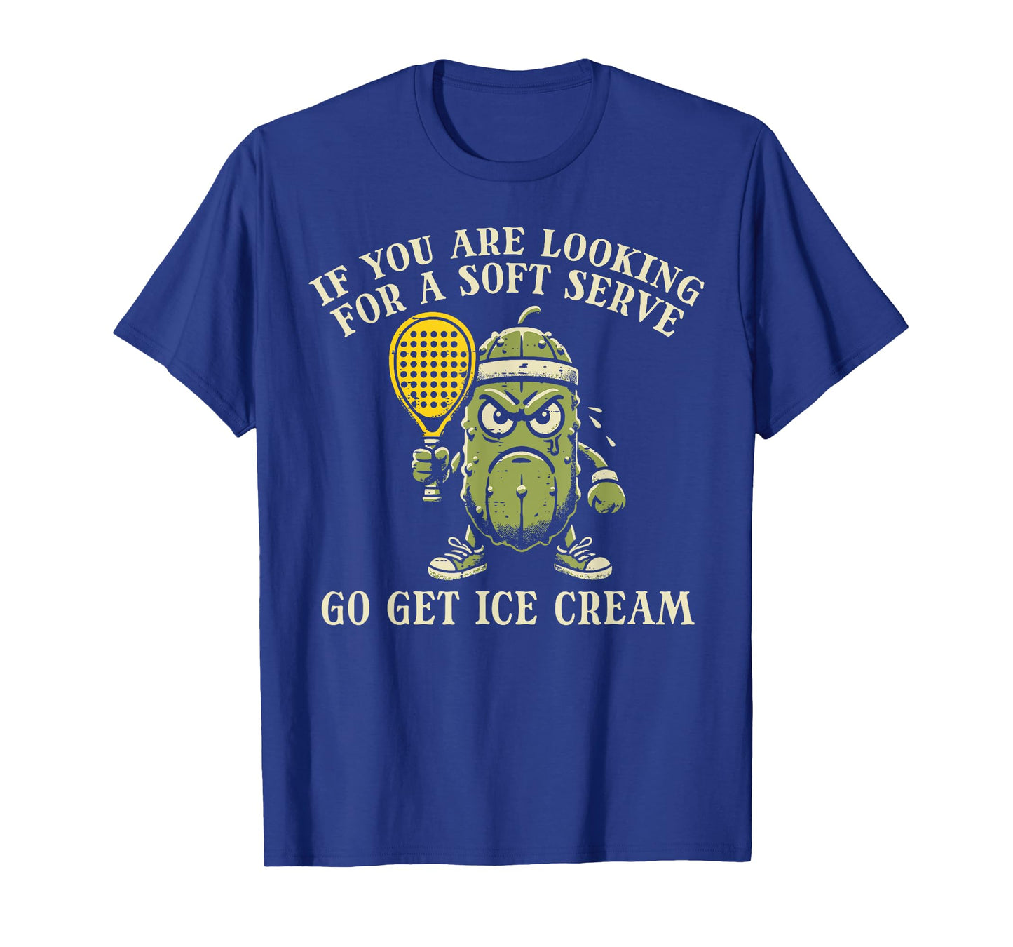 Want Soft Serve Ice Cream Pickle Ball Pickleball Women Men T-Shirt