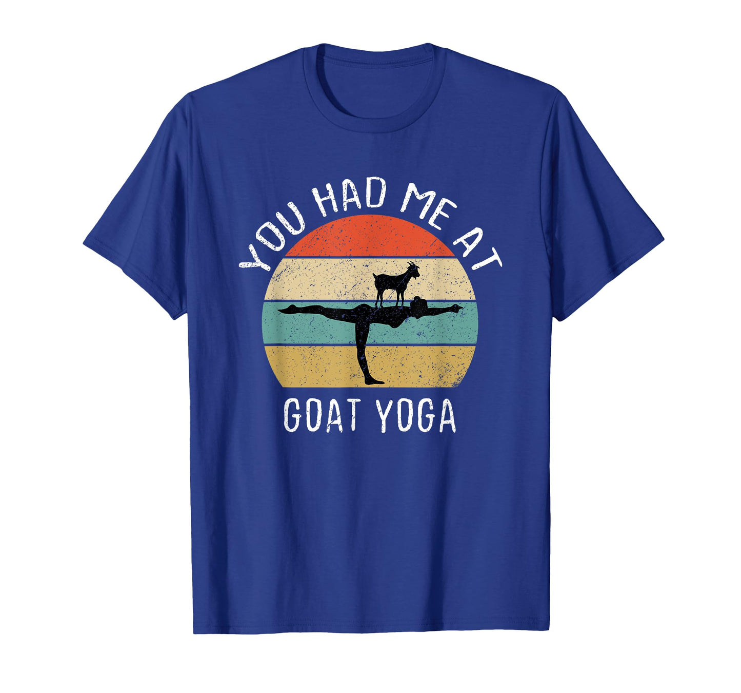 Goat Yoga Retro Tee You Had Me At Baa Maste Goat Yoga Women T-Shirt