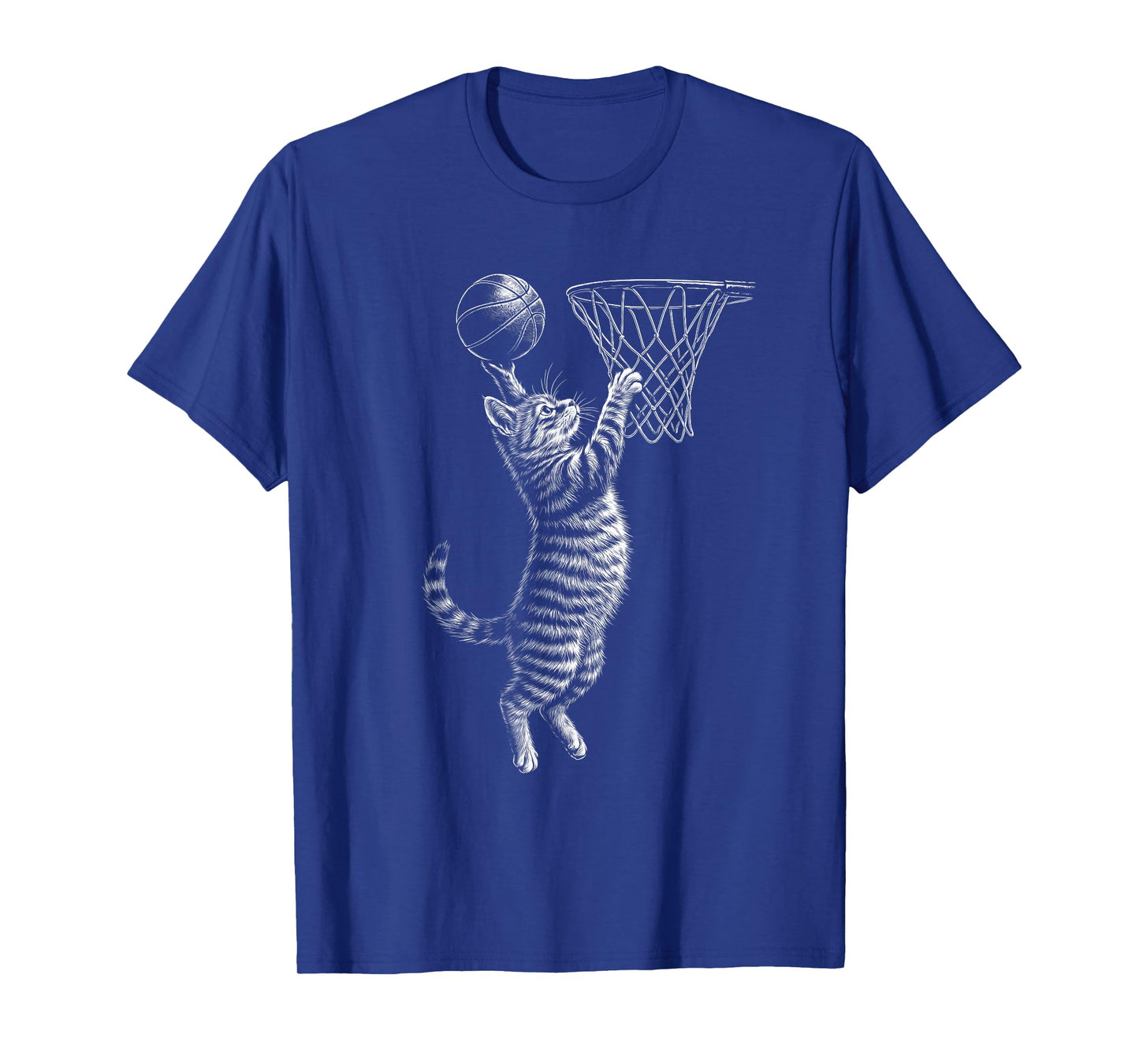 Cat Dunking - Basketball Player Fan Basketball Coach Men Women Kids T-Shirt