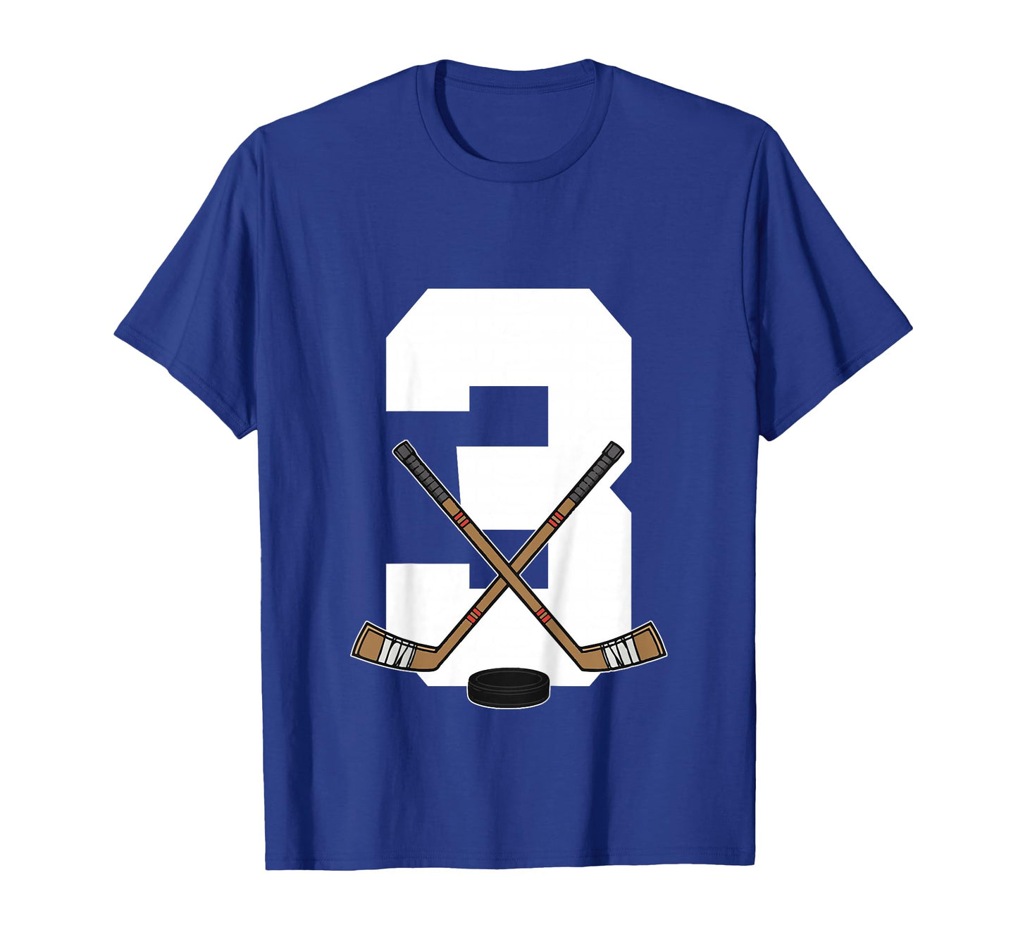 Kids Ice Hockey Kids Toddler Boys 3rd Birthday Ice Hockey T-Shirt