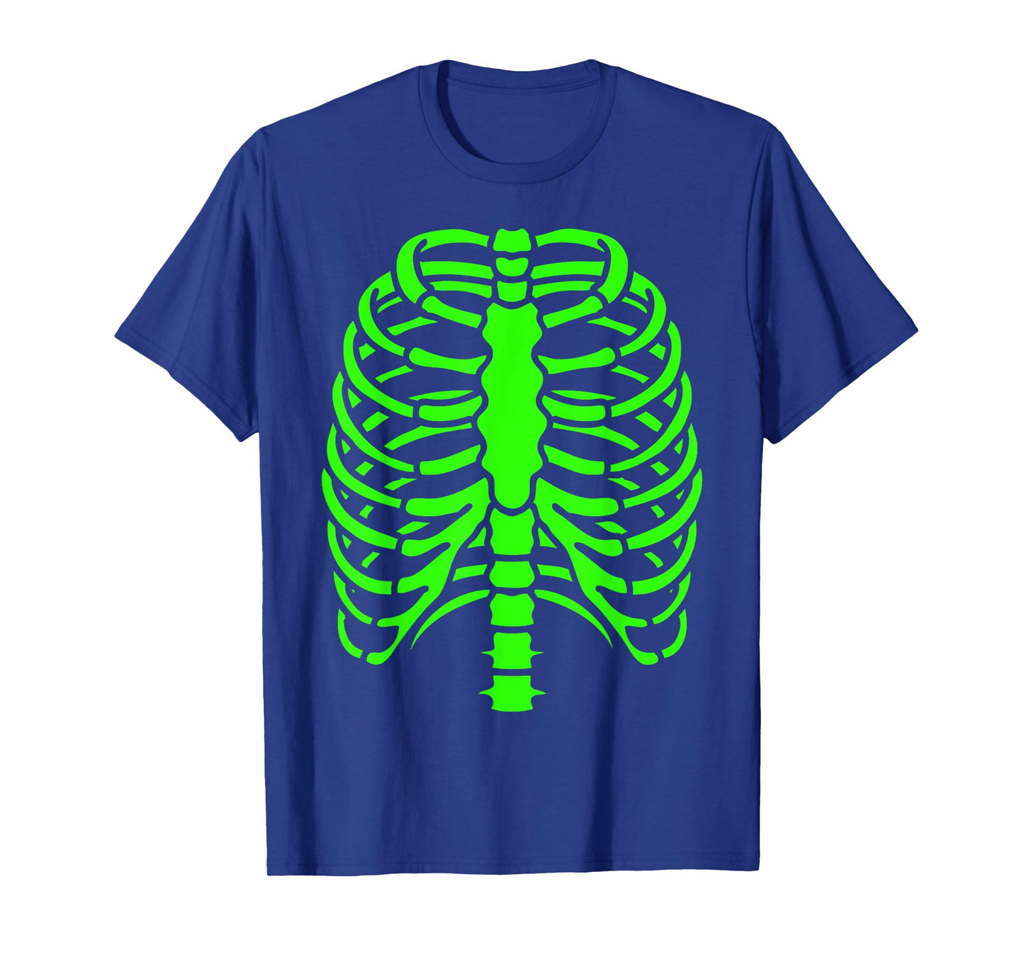 Fun Cool Green Skeleton Rib Cage Halloween T-Shirt
