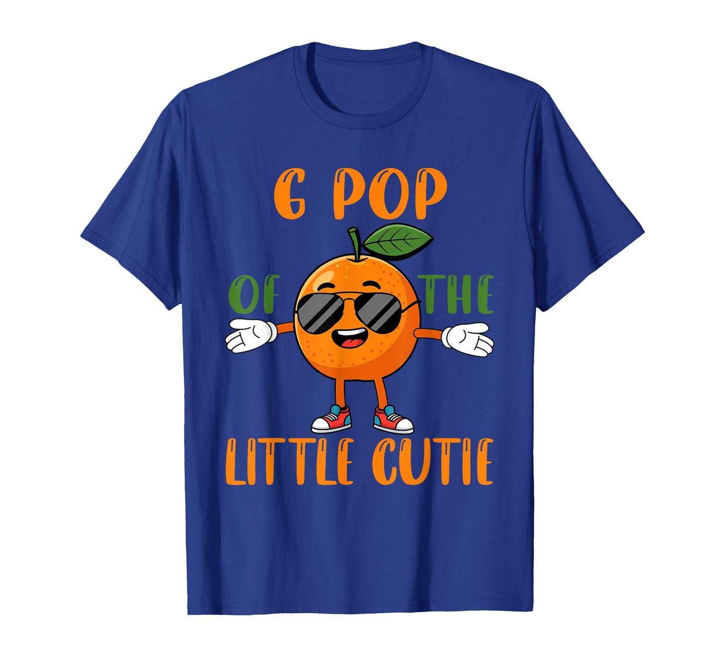 G Pop of Little Cutie Baby Shower Orange 1st Birthday T-Shirt