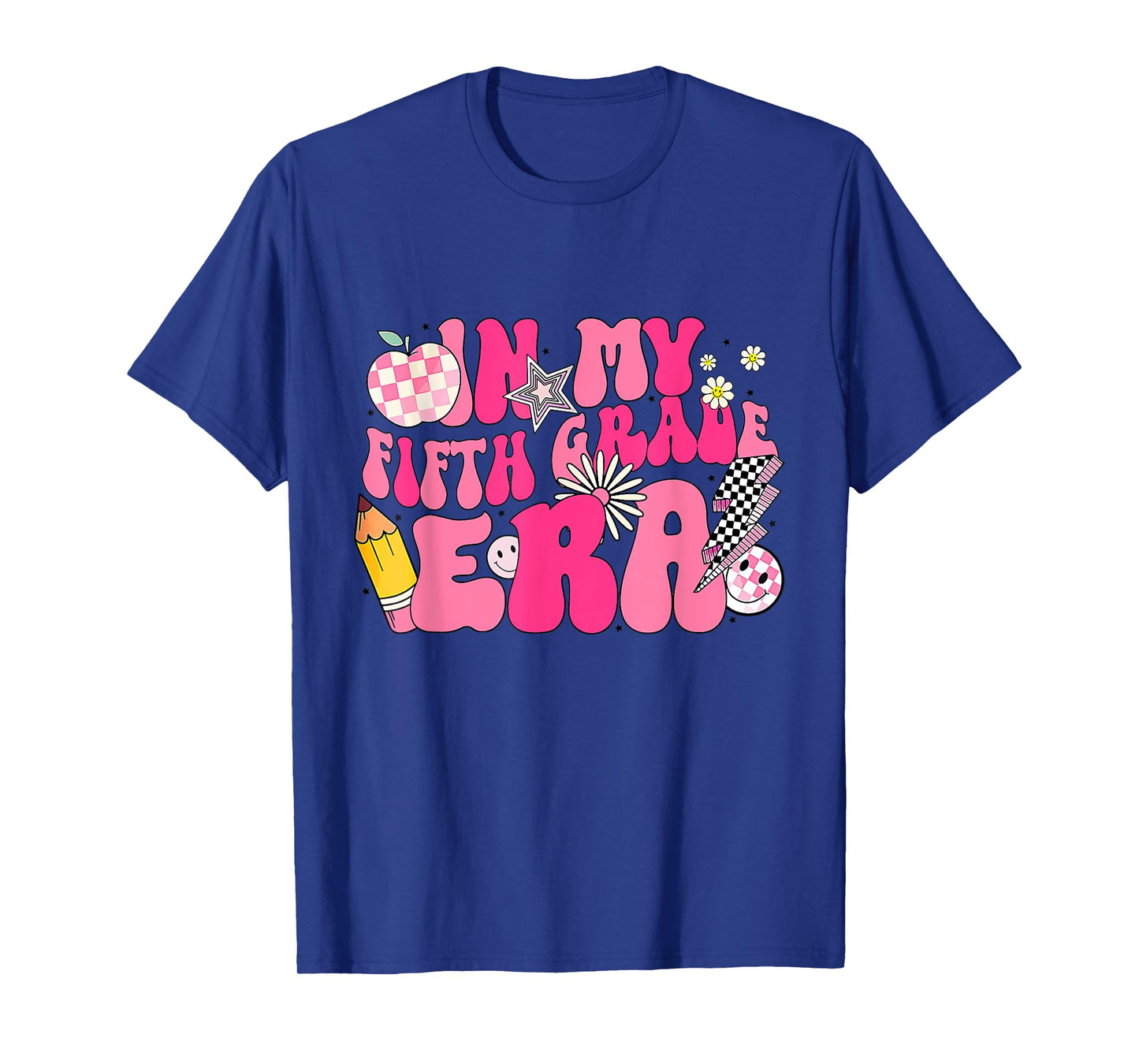 In My 5th Grade Era Groovy Last Day Of Fifth Grade Graduate T-Shirt
