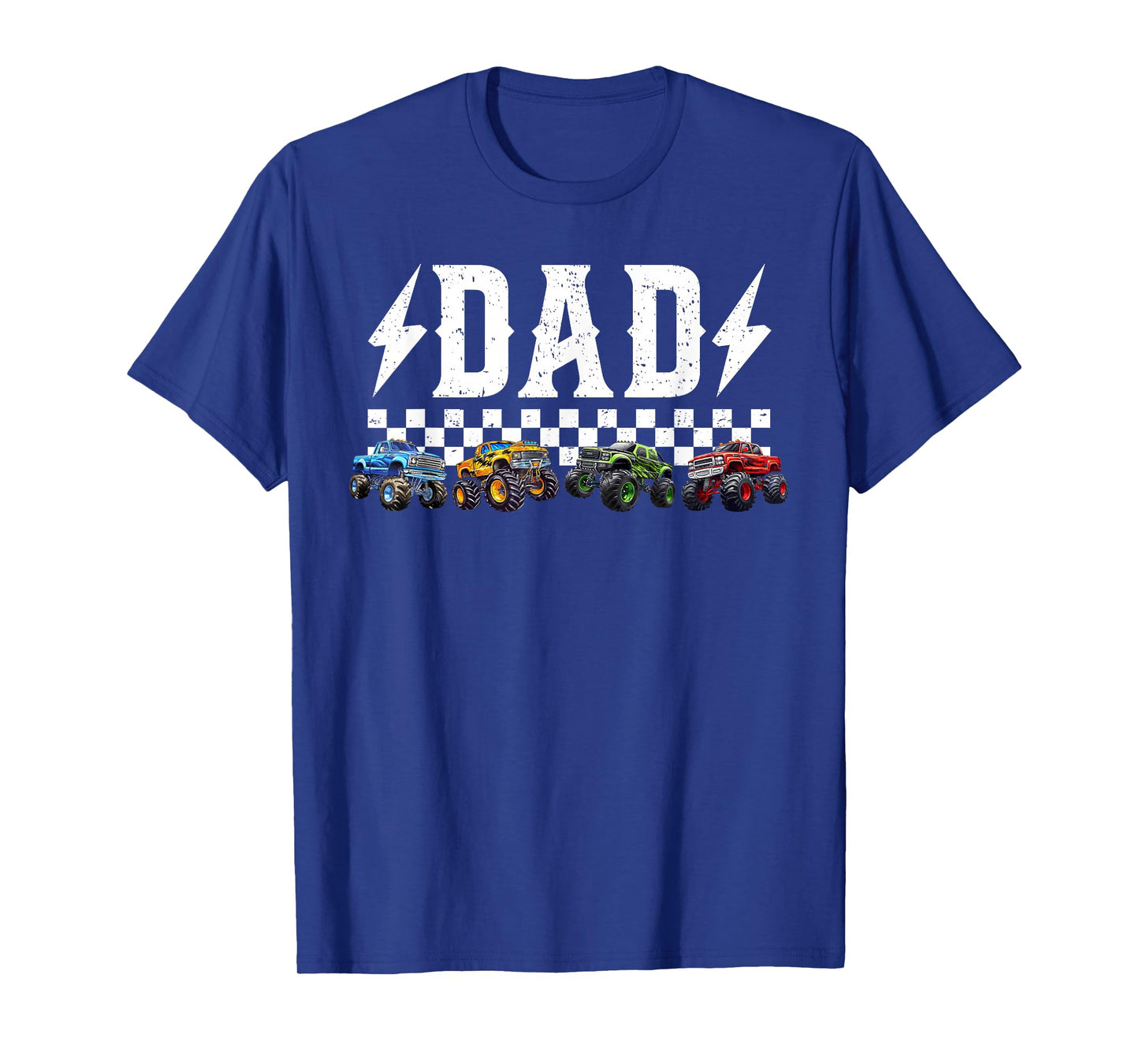 Dad Retro Monster Truck Family Crew Birthday Matching T-Shirt