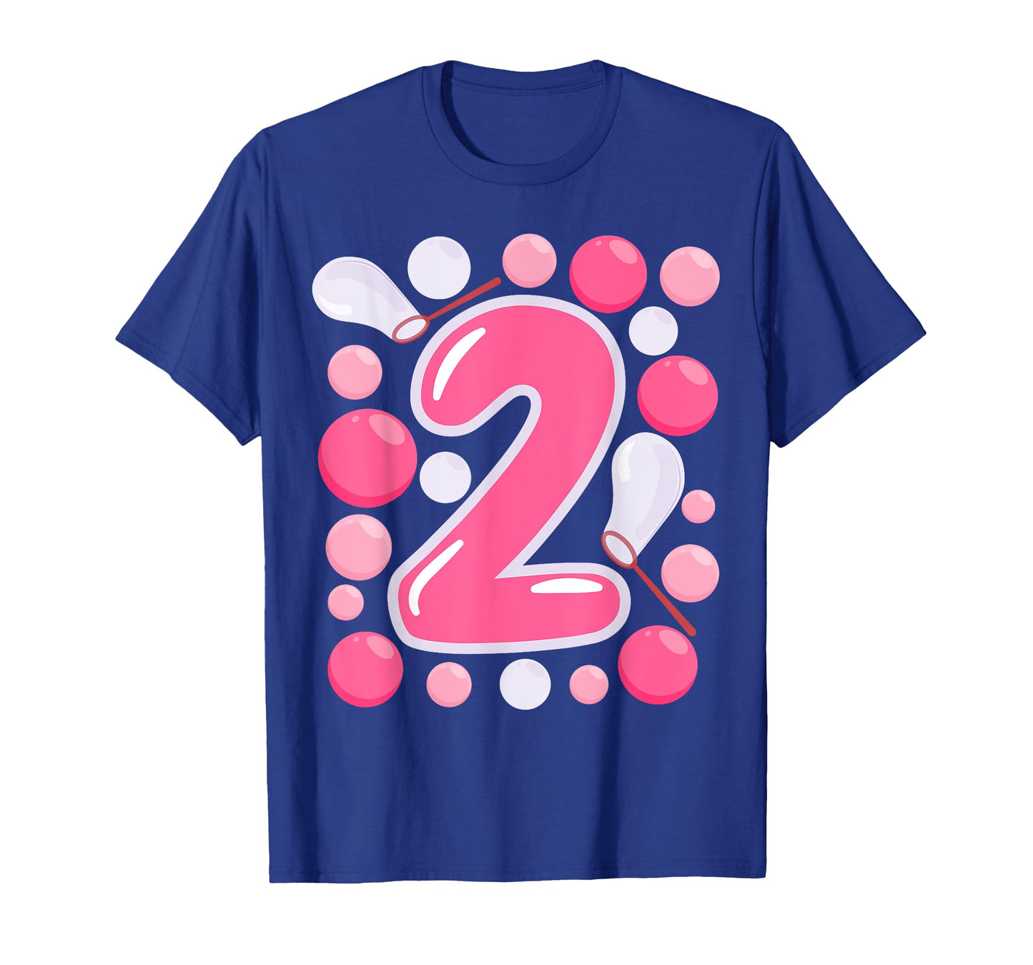 Two 2nd Bubble Birthday Themed Birthday Party Girl Kids T-Shirt