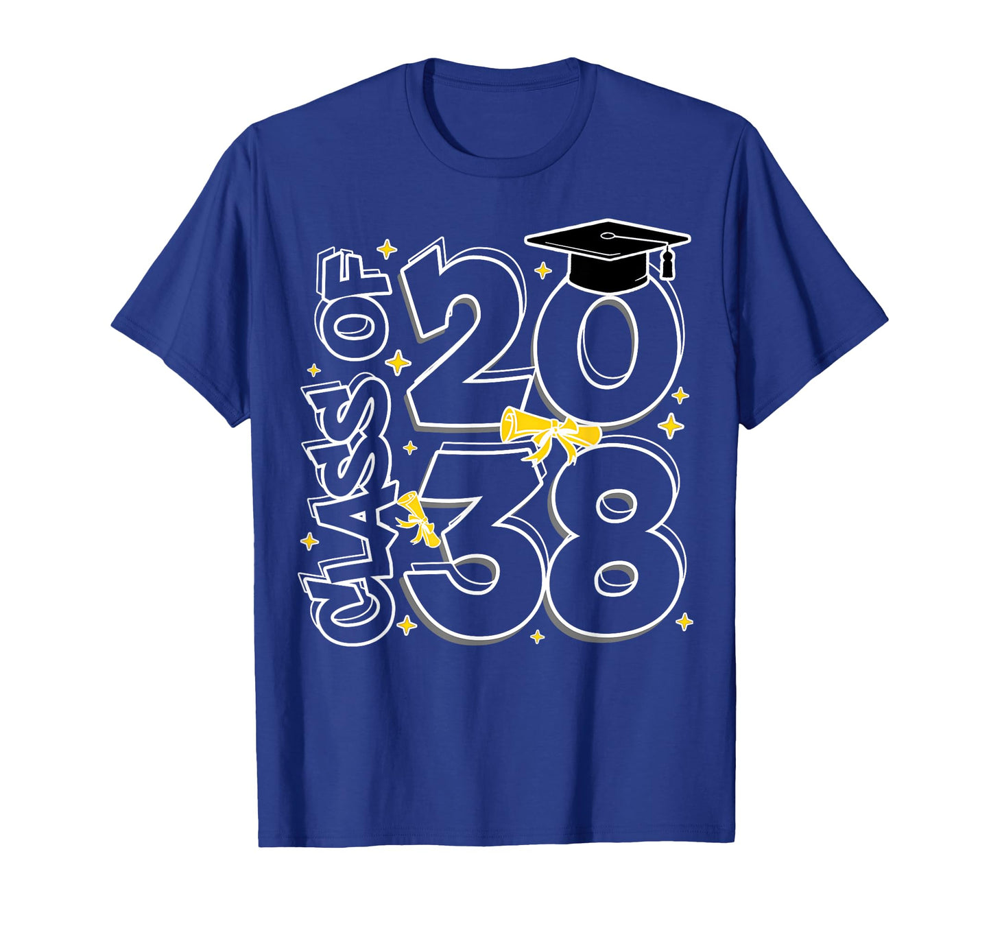 Class Of 2038 Grow With Me First Day Of School Graduation T-Shirt