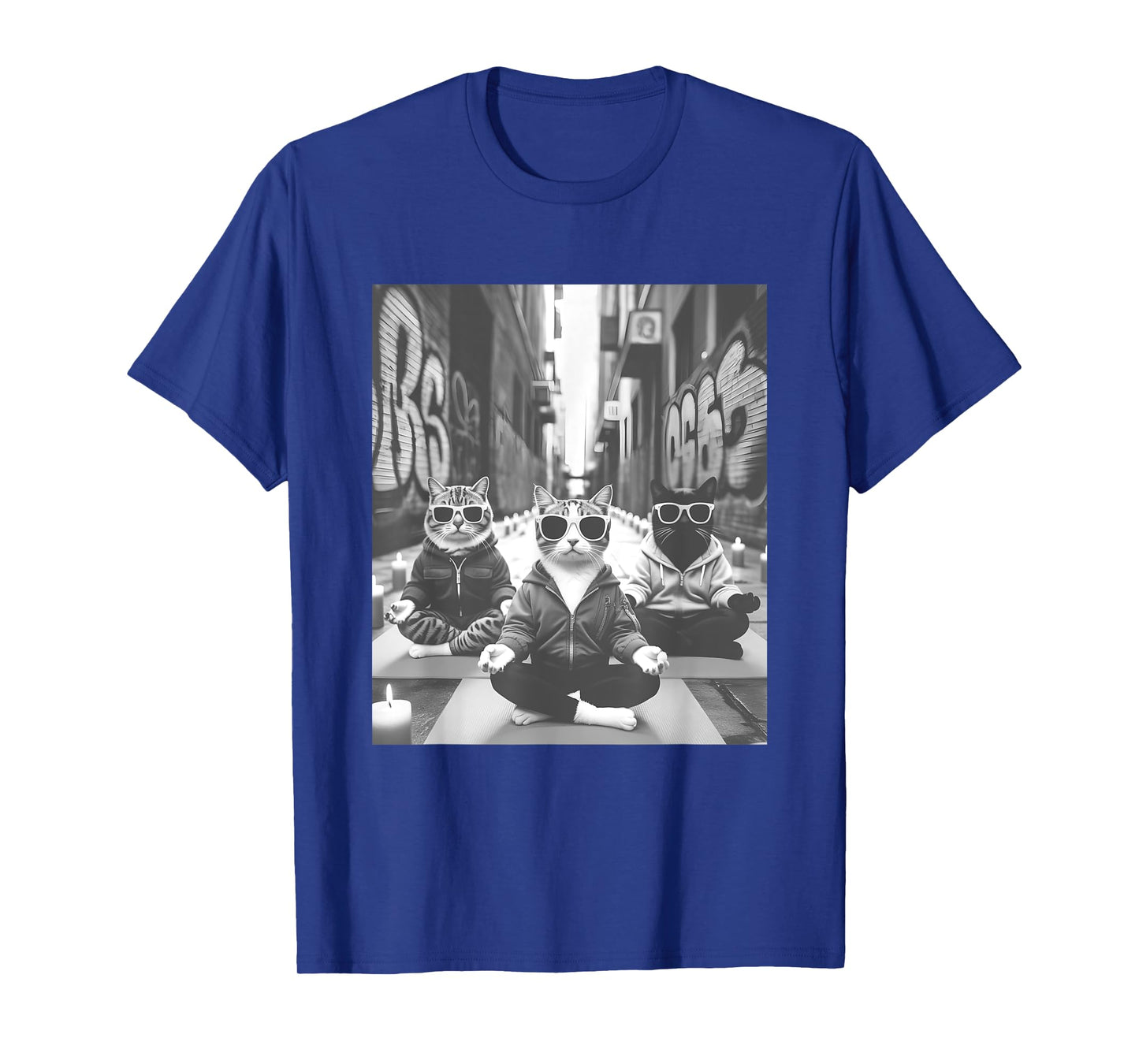 Cat Yoga Meditation T-Shirt