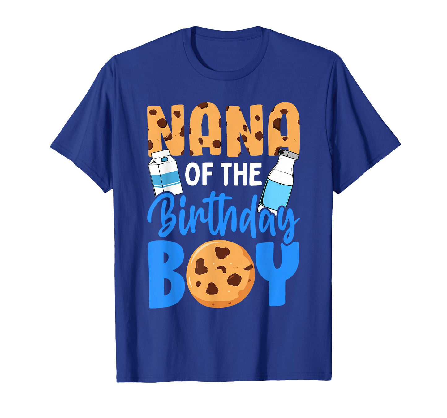 Nana of the birthday boy Milk and Cookies 1st birthday T-Shirt