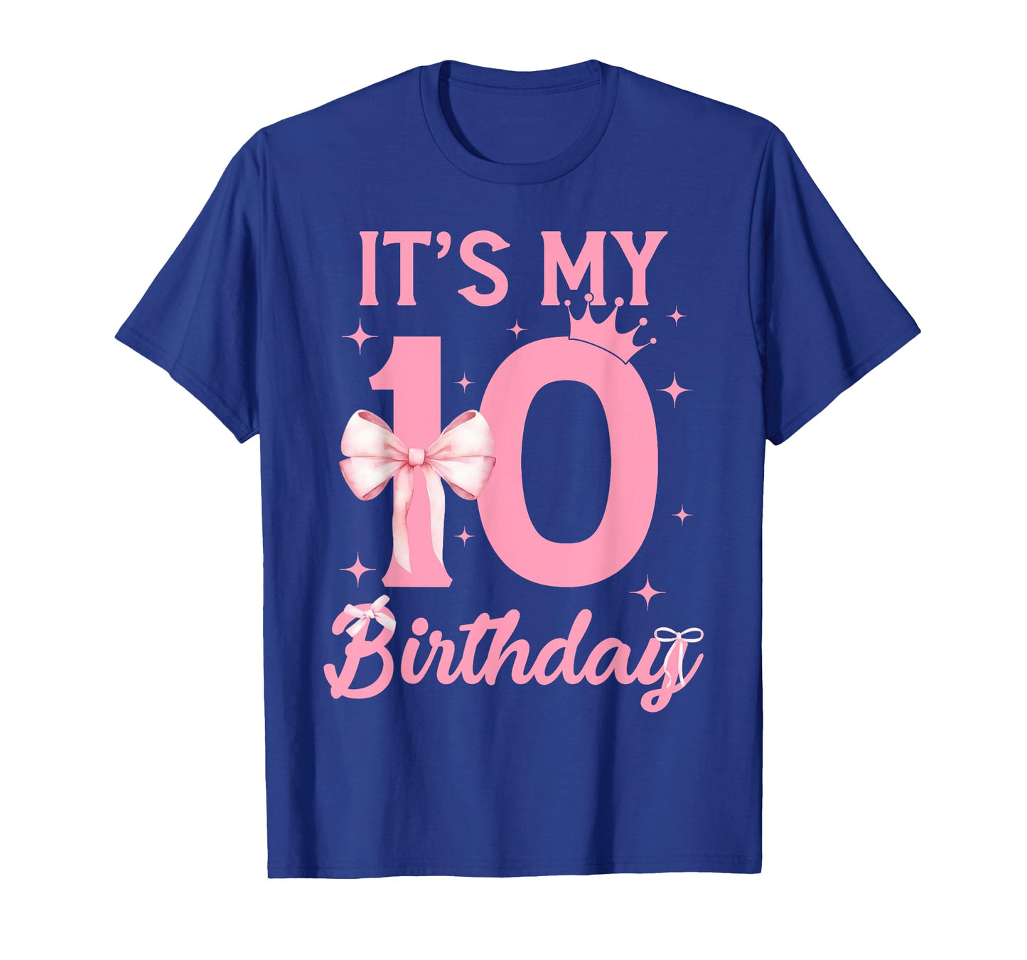 It's My 10th Birthday Girl Coquette Bow 10 Yr Old Aesthetic T-Shirt