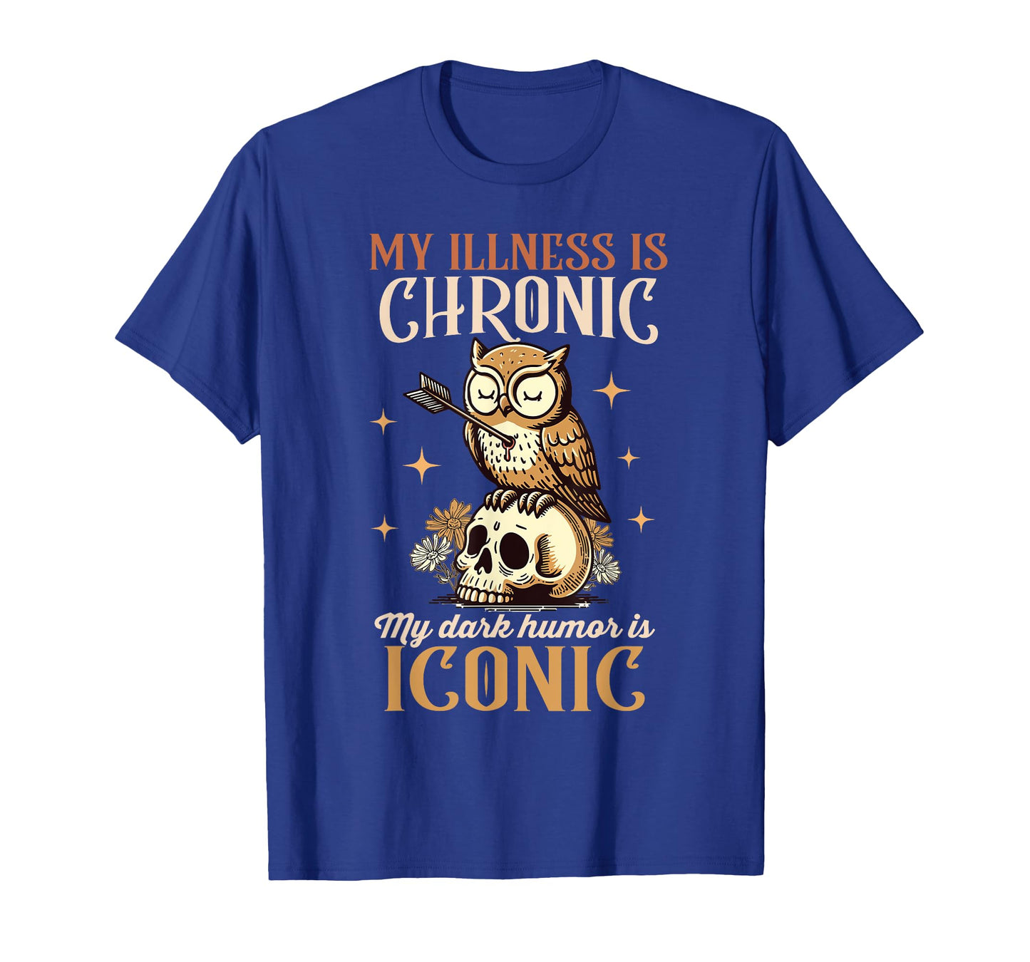 Chronic Spoonie My Illness Is Chronic My Dark Humor Iconic T-Shirt