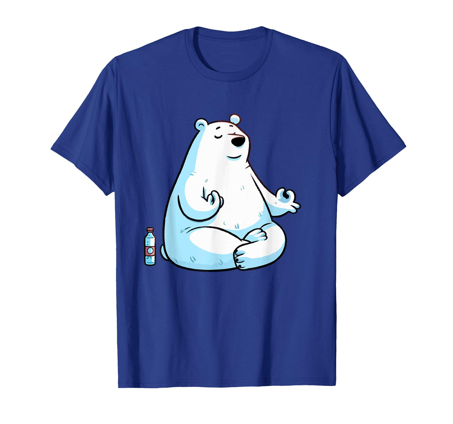 Meditation Polar Bear Yoga Pose Relaxing Animal T-Shirt