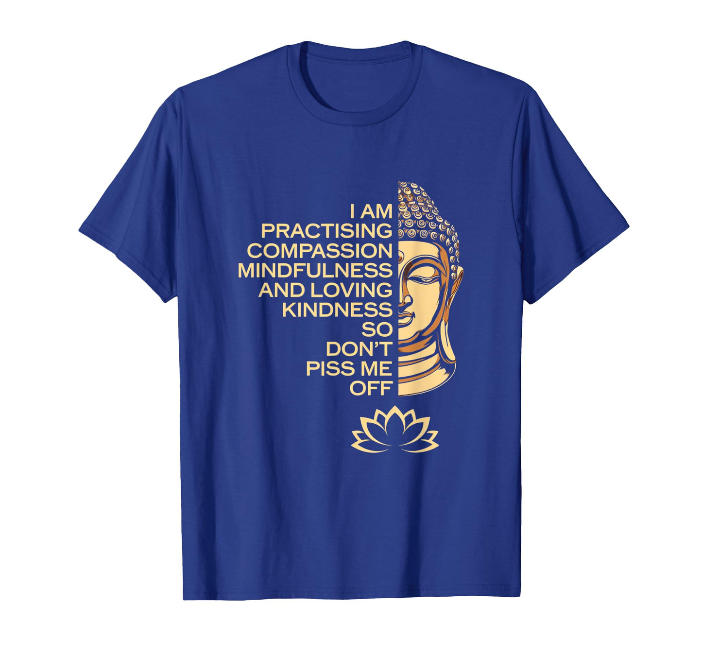 I am Practicing Mindfulness Compassion So Don't Piss Me Off T-Shirt