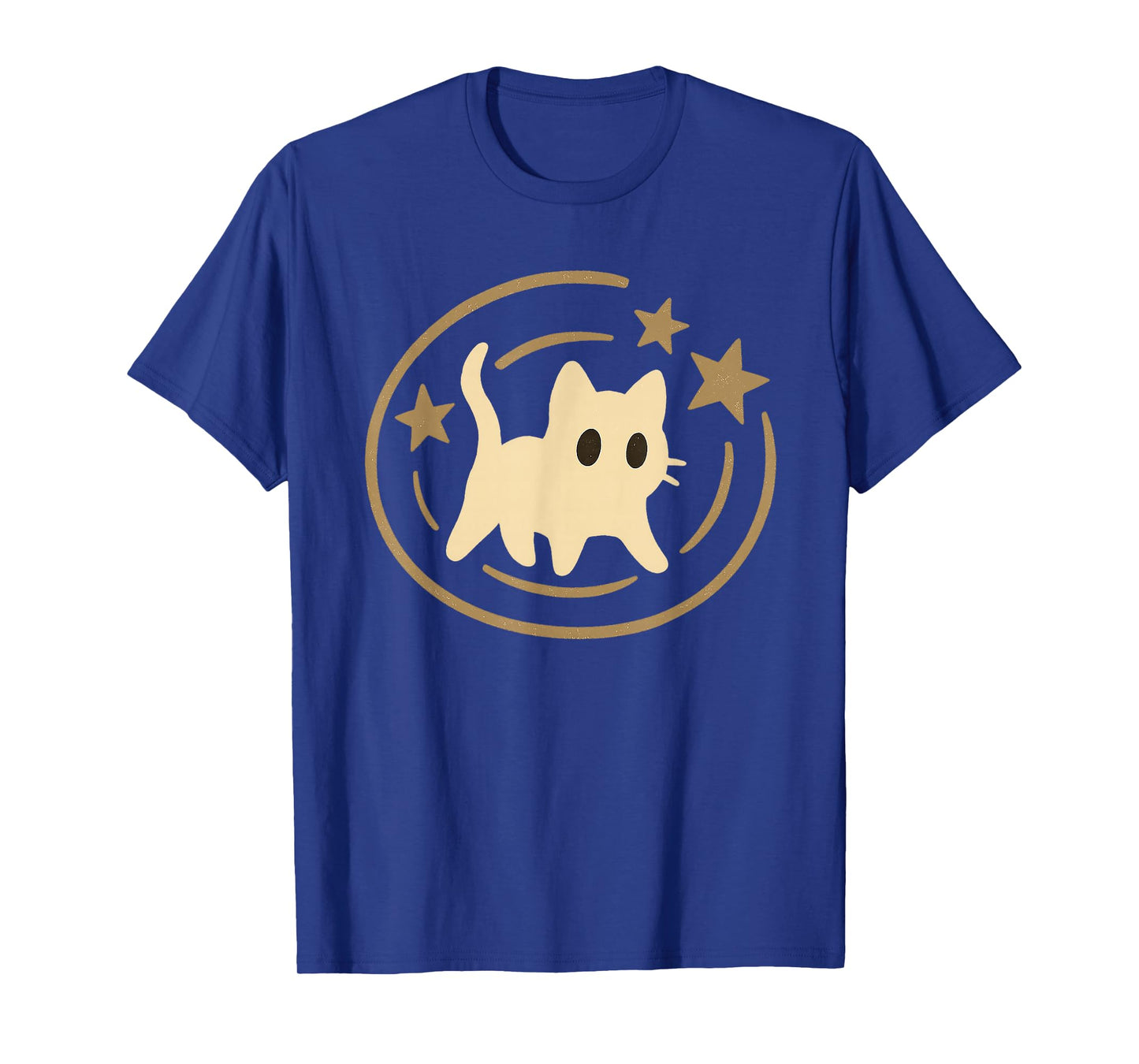 Retro 90s Y2K Scared Cat Cosmic Stars Gift for Men Women Kid T-Shirt