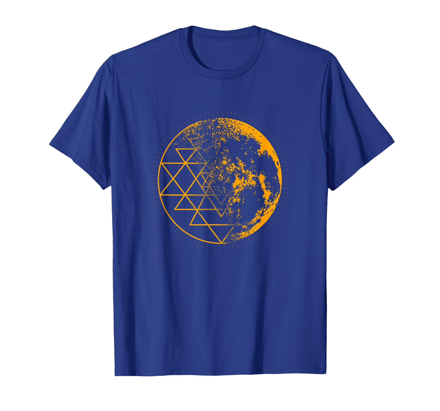 Metatron Cube Mandala Geometry Full Moon T-Shirt