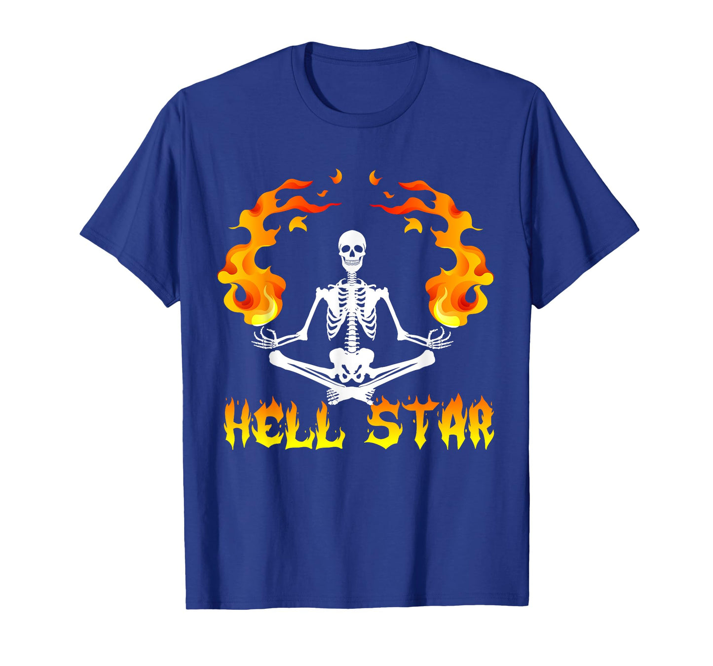Skeletons Yoga become Hell Star T-shirt T-Shirt