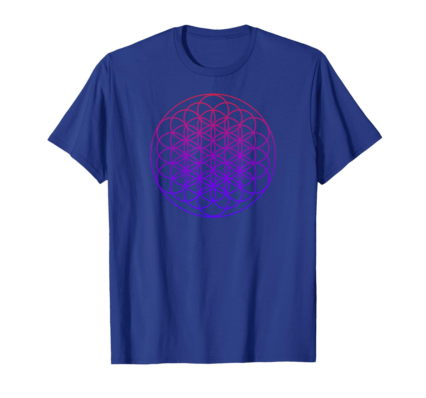 Cool Sacred Geometry Geometric Repeating Circles Trippy Yoga T-Shirt